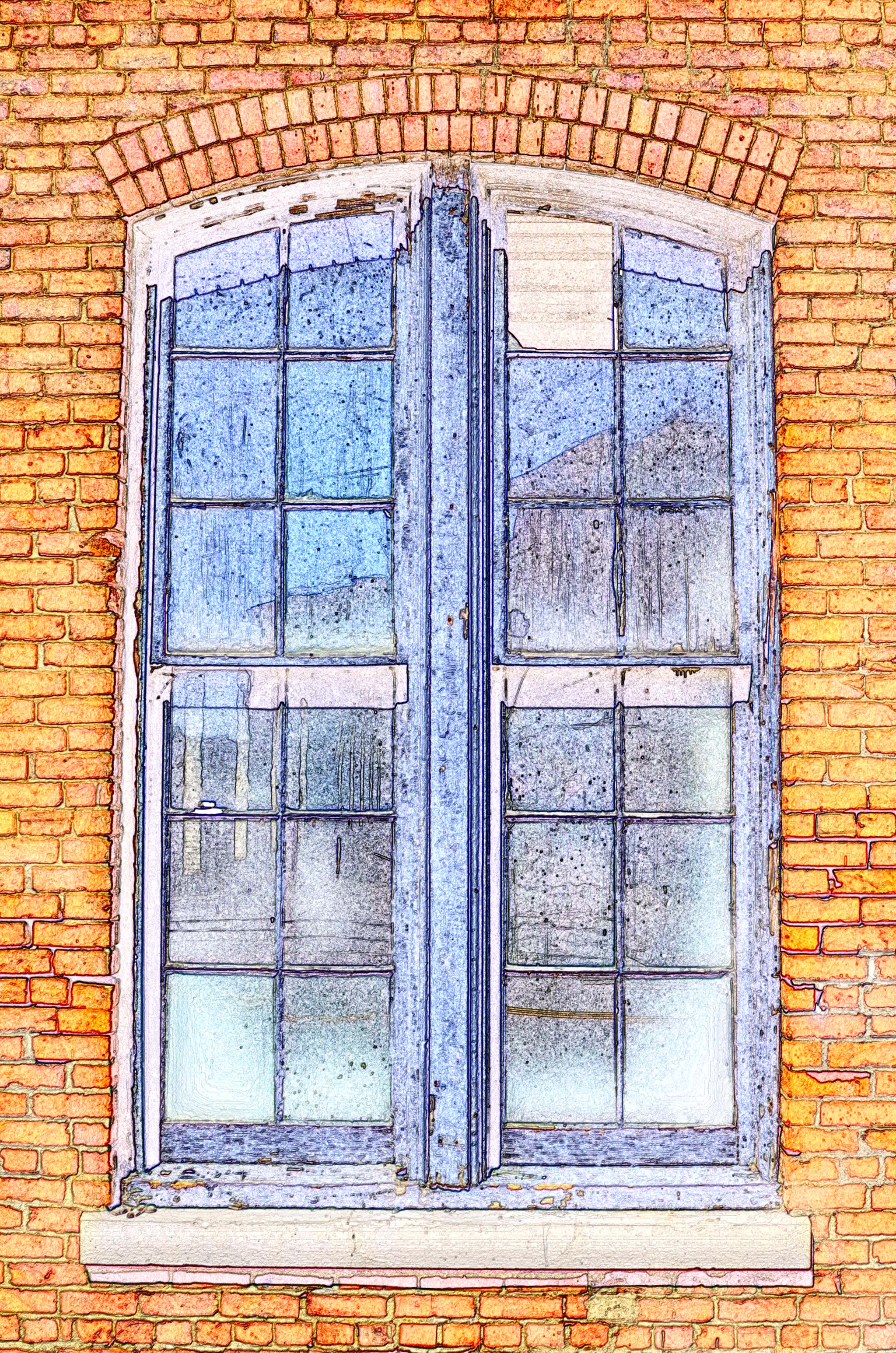 Pentax K-30 + A Series Lens sample photo. Windows reflecting the past photography