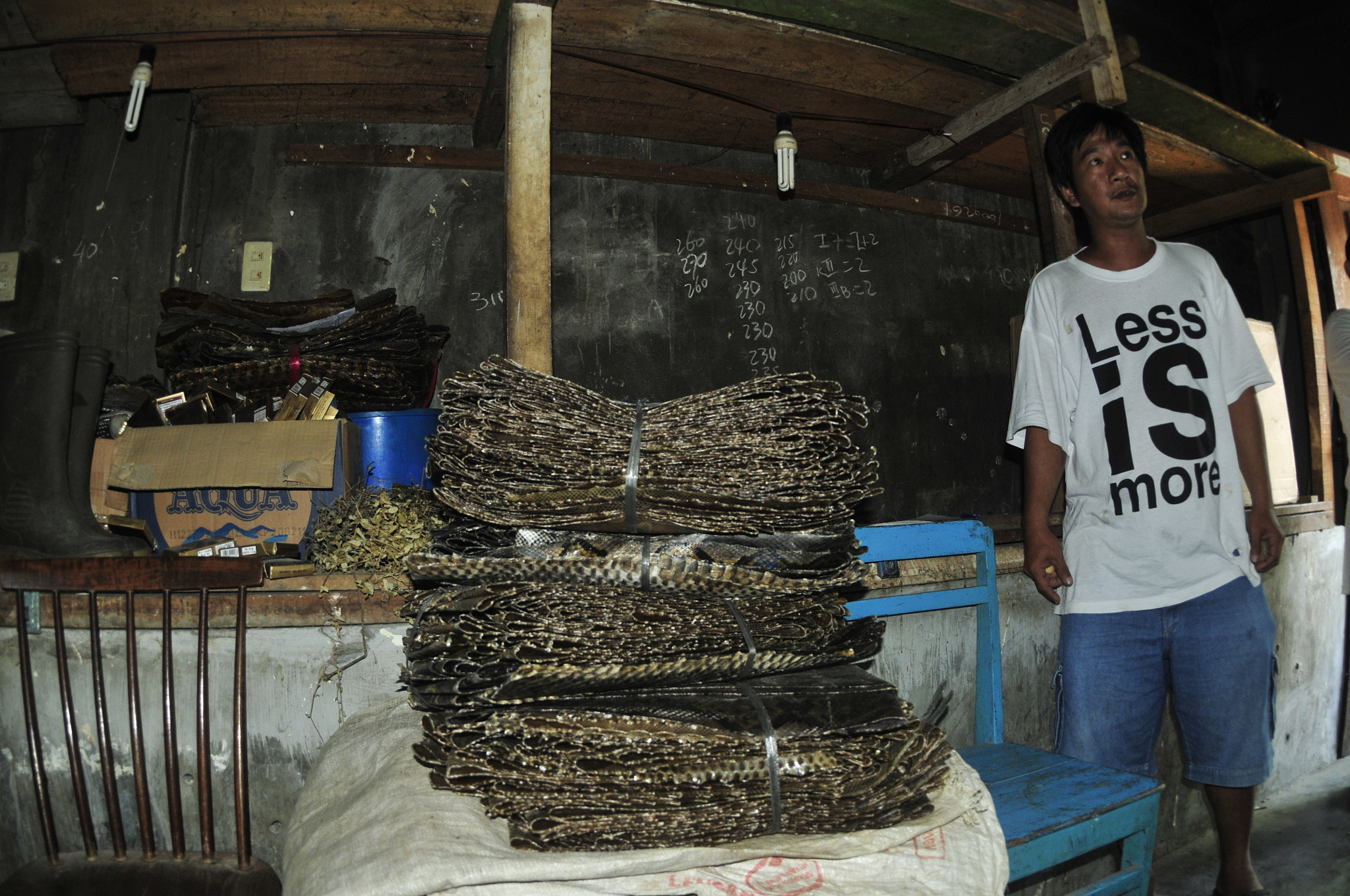 Nikon D300S + Nikon AF Fisheye-Nikkor 16mm F2.8D sample photo. Dried skins parcelled up photography