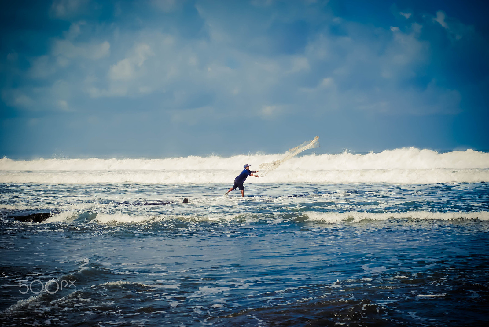 Nikon D60 + Nikon AF Nikkor 50mm F1.8D sample photo. Fisherman photography
