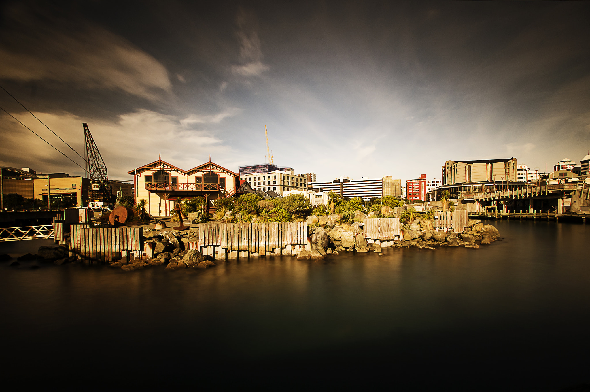 Pentax K-r sample photo. Wellington waterfront photography