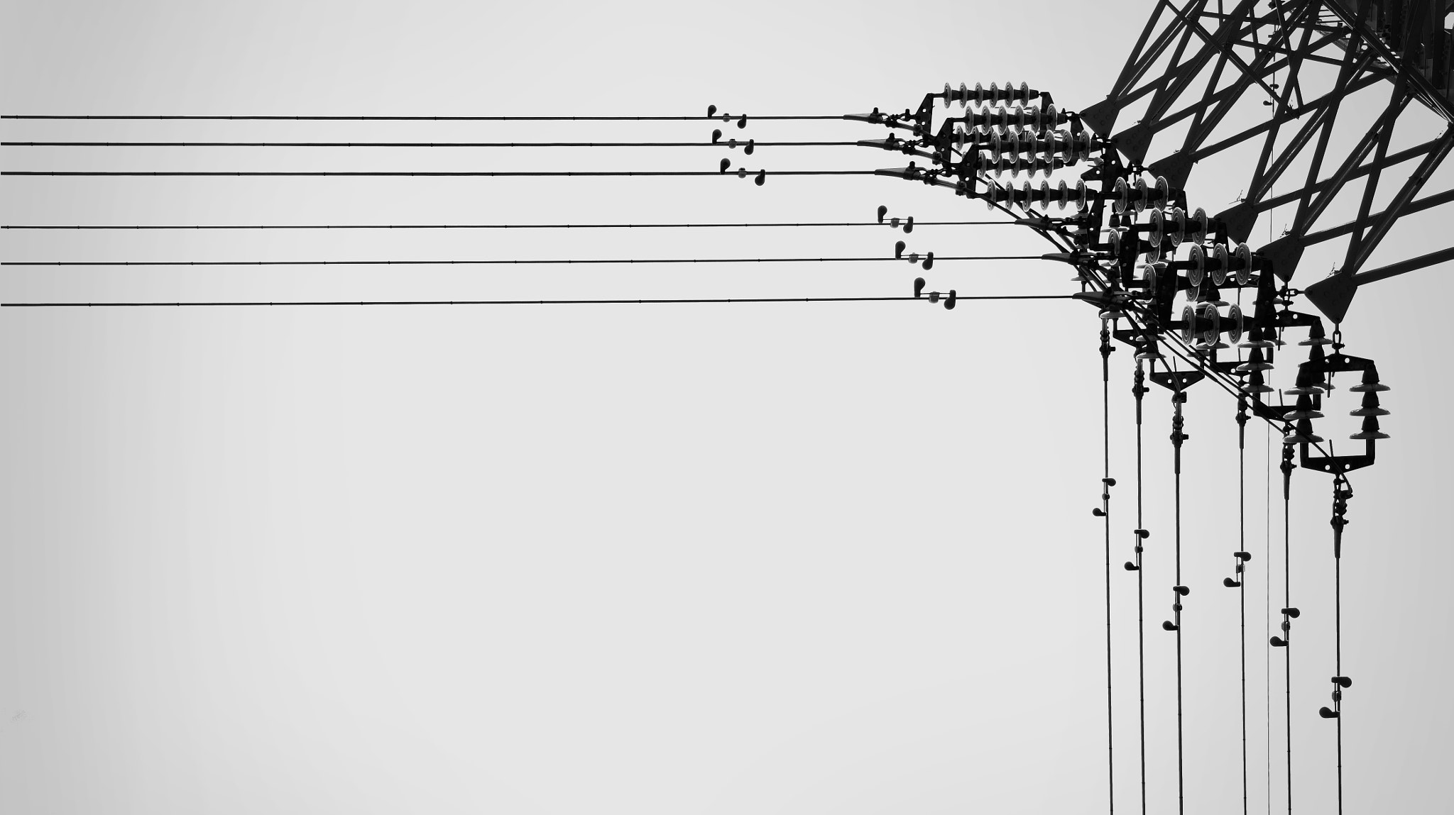 Sony E 18-200mm F3.5-6.3 OSS sample photo. 【 silhouette works 】electric cable : aichi photography