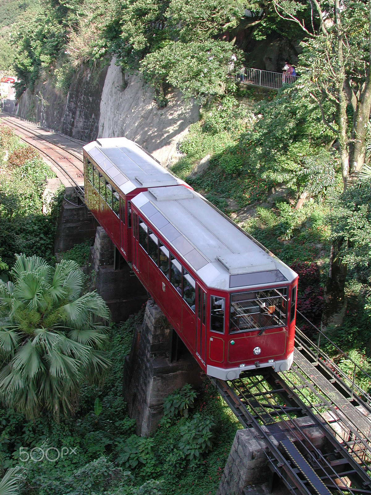 Nikon E990 sample photo. Cable car - hk 2001 photography