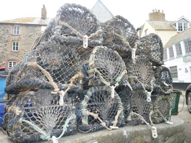 Panasonic DMC-FS25 sample photo. Lobster pots port isaac, cornwall photography