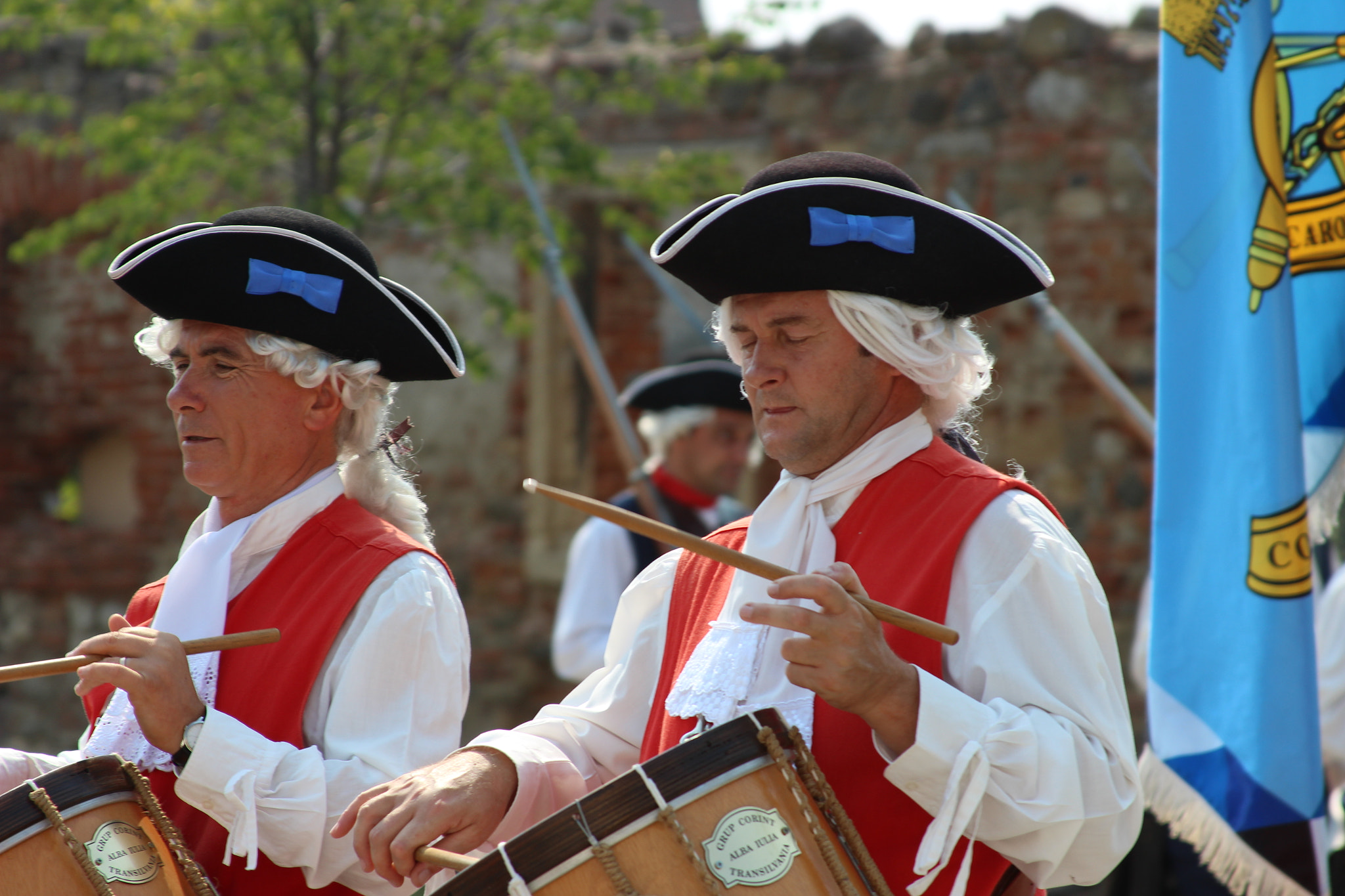 Canon EF 28-135mm F3.5-5.6 IS USM sample photo. Medieval drummers photography
