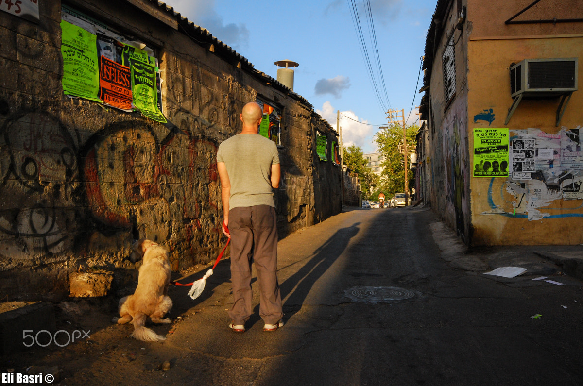 Sigma 10-20mm F4-5.6 EX DC HSM sample photo. A man and his dog photography