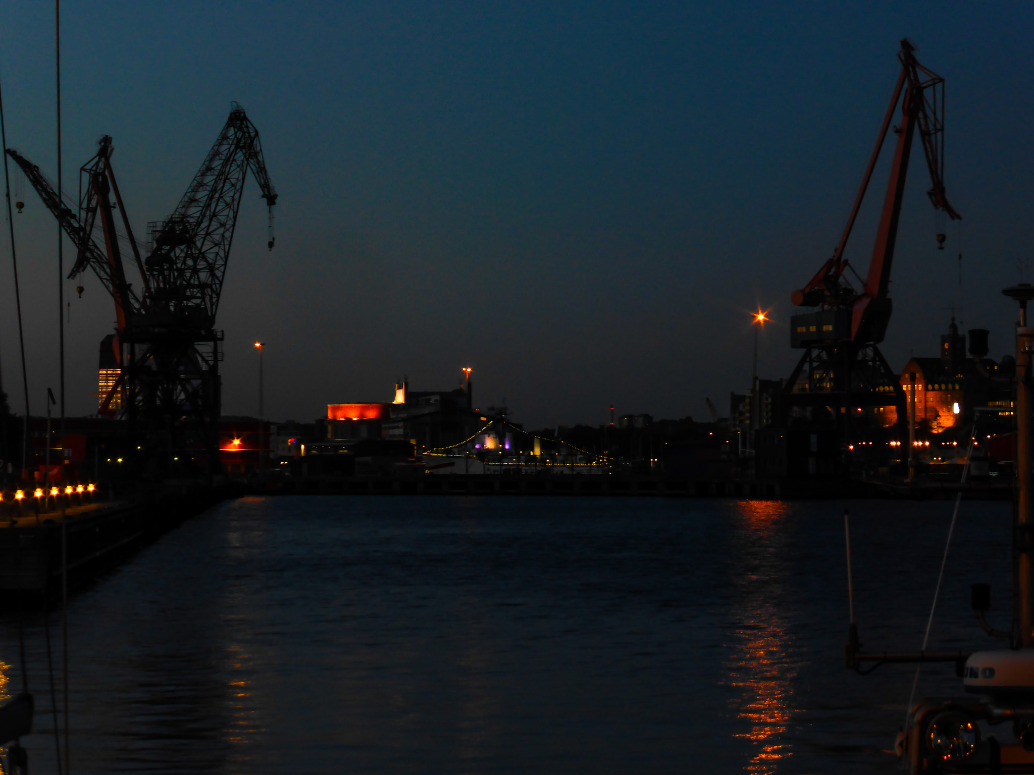 Panasonic DMC-TZ41 sample photo. Gothenburg harbor at midsummer photography