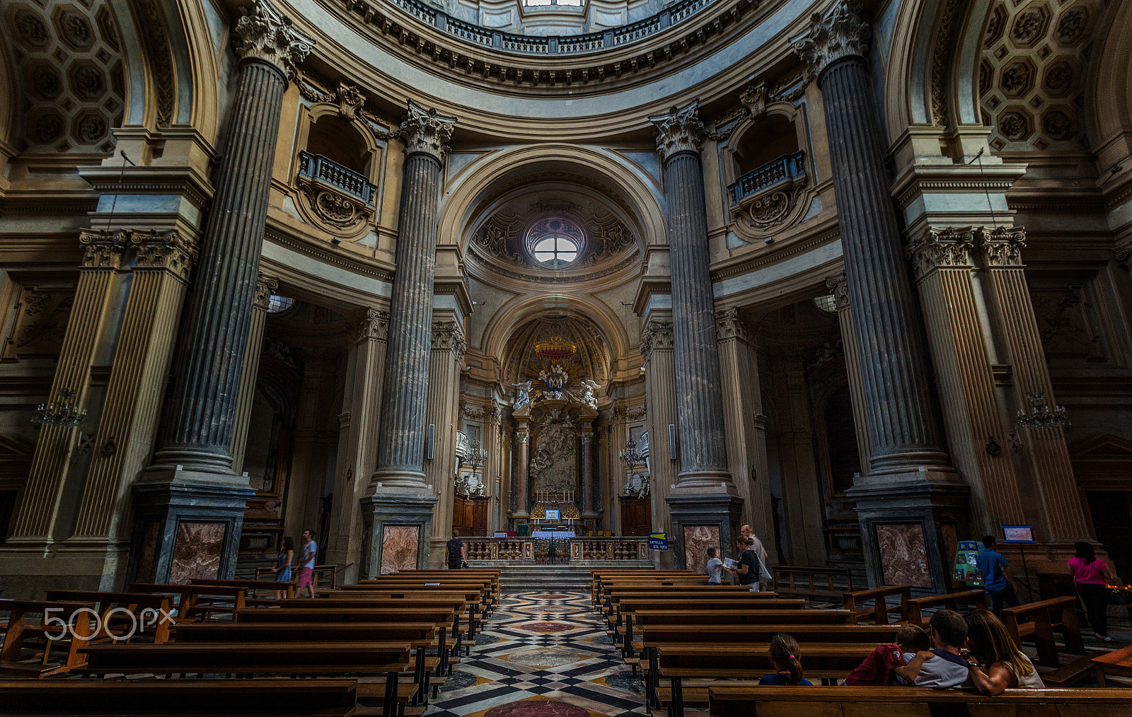 Canon EOS 100D (EOS Rebel SL1 / EOS Kiss X7) + Canon EF-S 10-18mm F4.5–5.6 IS STM sample photo. The basilica of superga - inner view photography