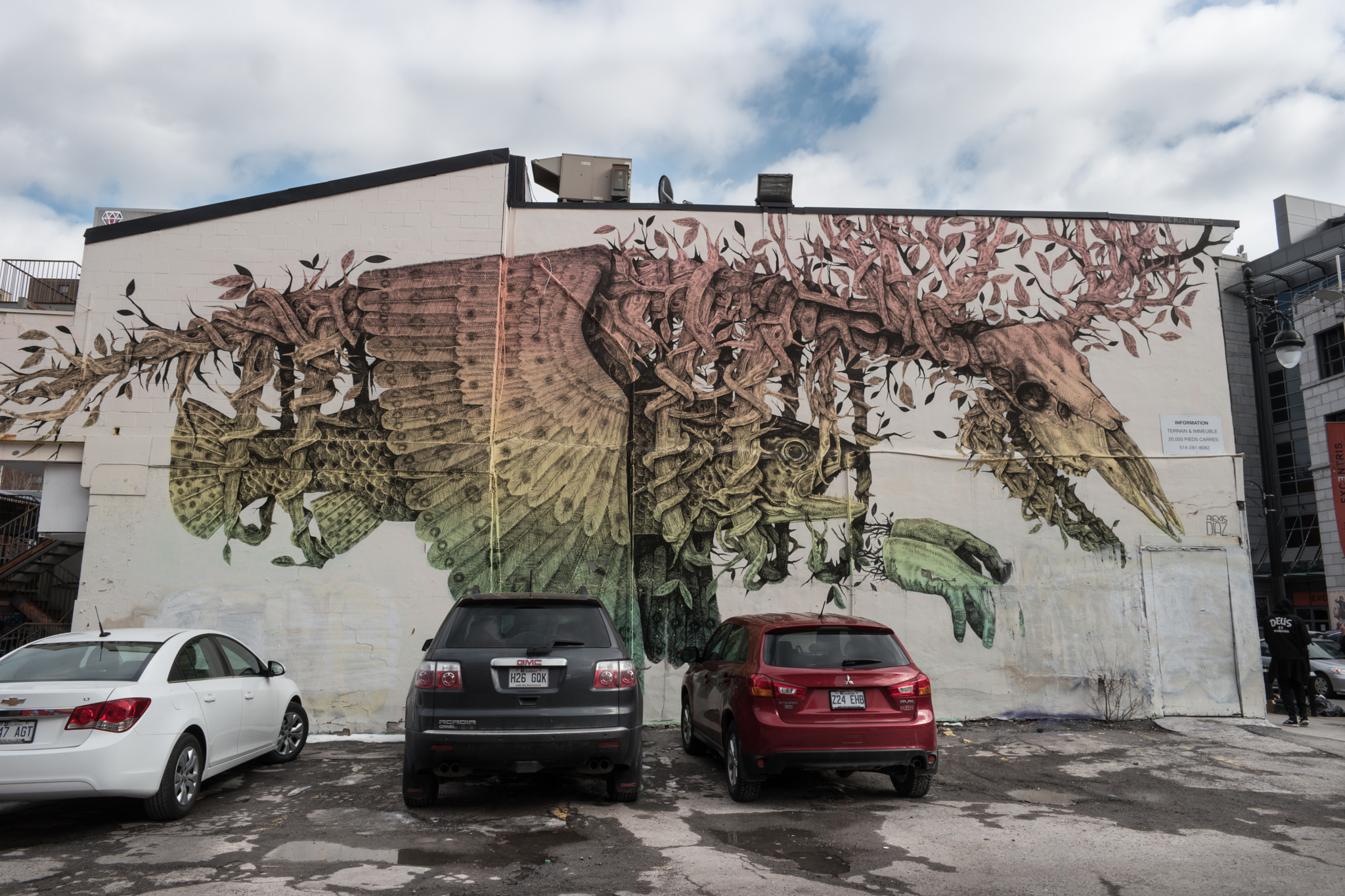 Samsung NX500 + Samsung NX 16mm F2.4 Pancake sample photo. Montreal street art mural # photography