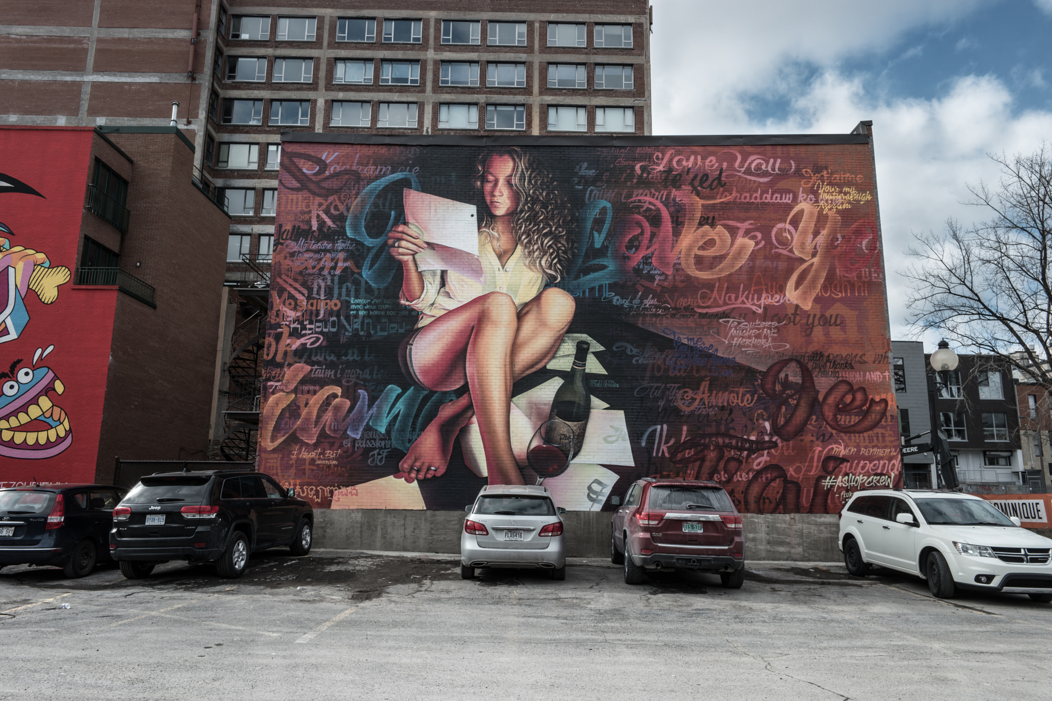 Samsung NX500 + Samsung NX 16mm F2.4 Pancake sample photo. Montreal street art mural # photography