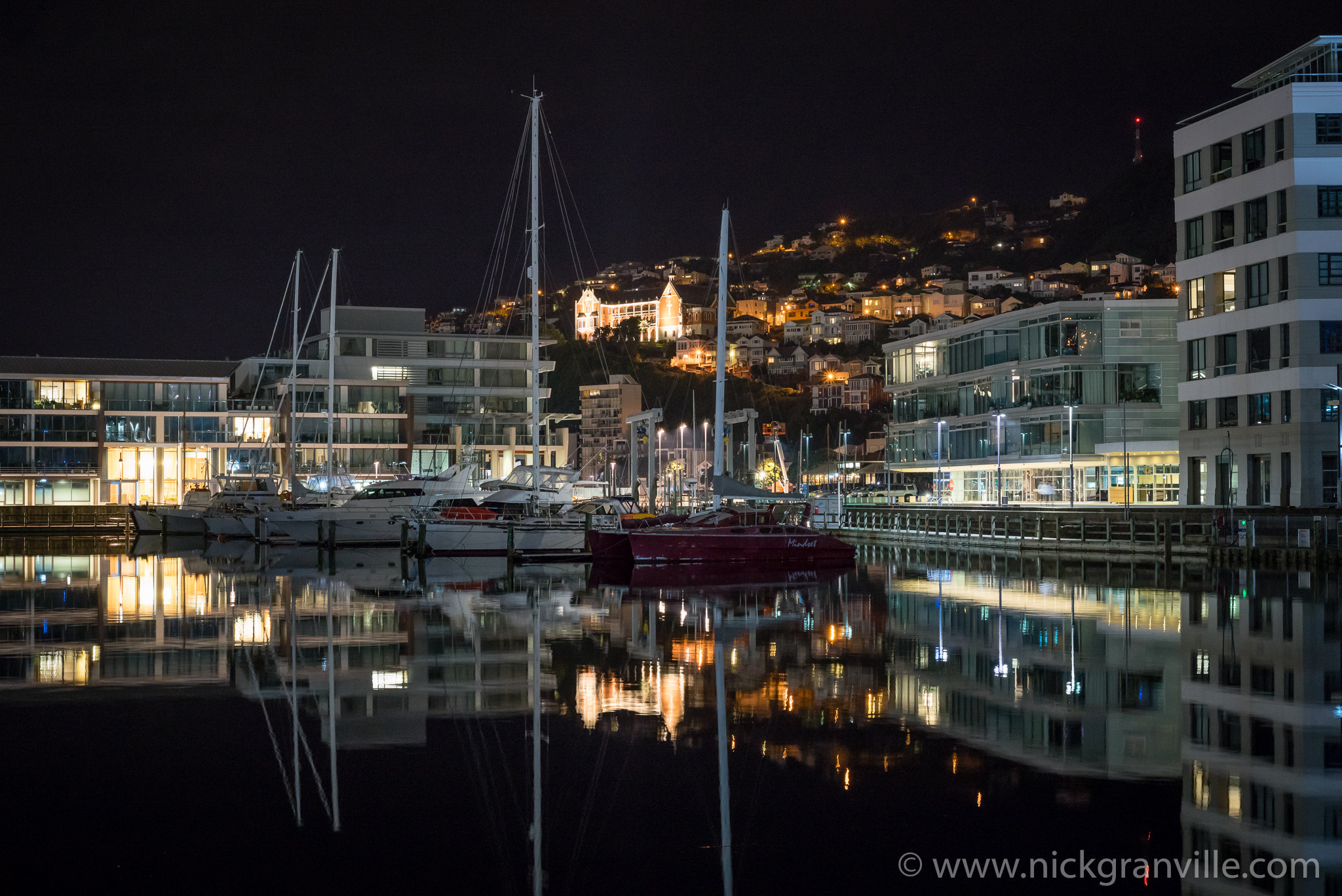 Sony a7R + Canon EF 50mm F1.8 STM sample photo. Central city marina in wellington nz photography
