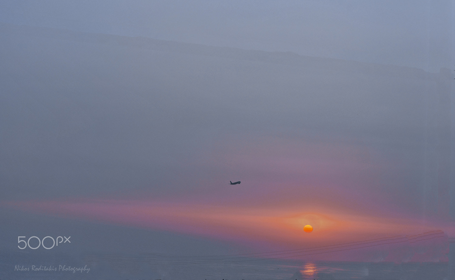 Nikon D5200 + AF-S Nikkor 300mm f/2.8D IF-ED II sample photo. Sunset in amnissos beach heraklion photography