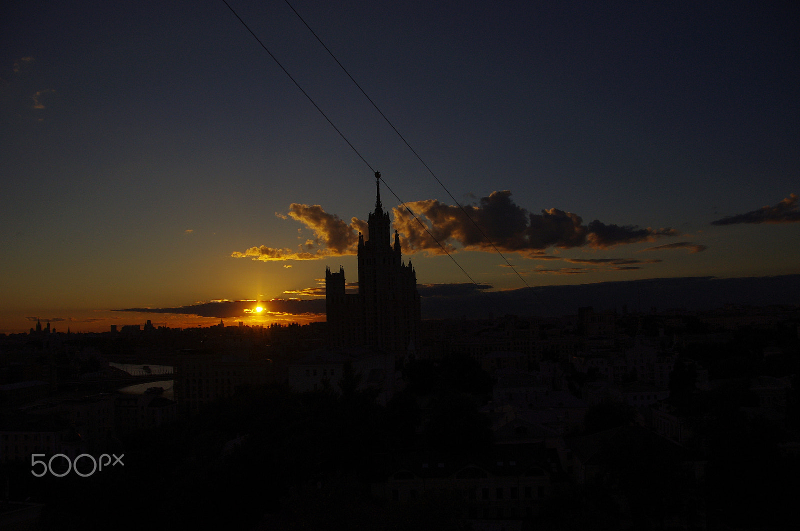 Pentax K-x sample photo. Orange sun photography