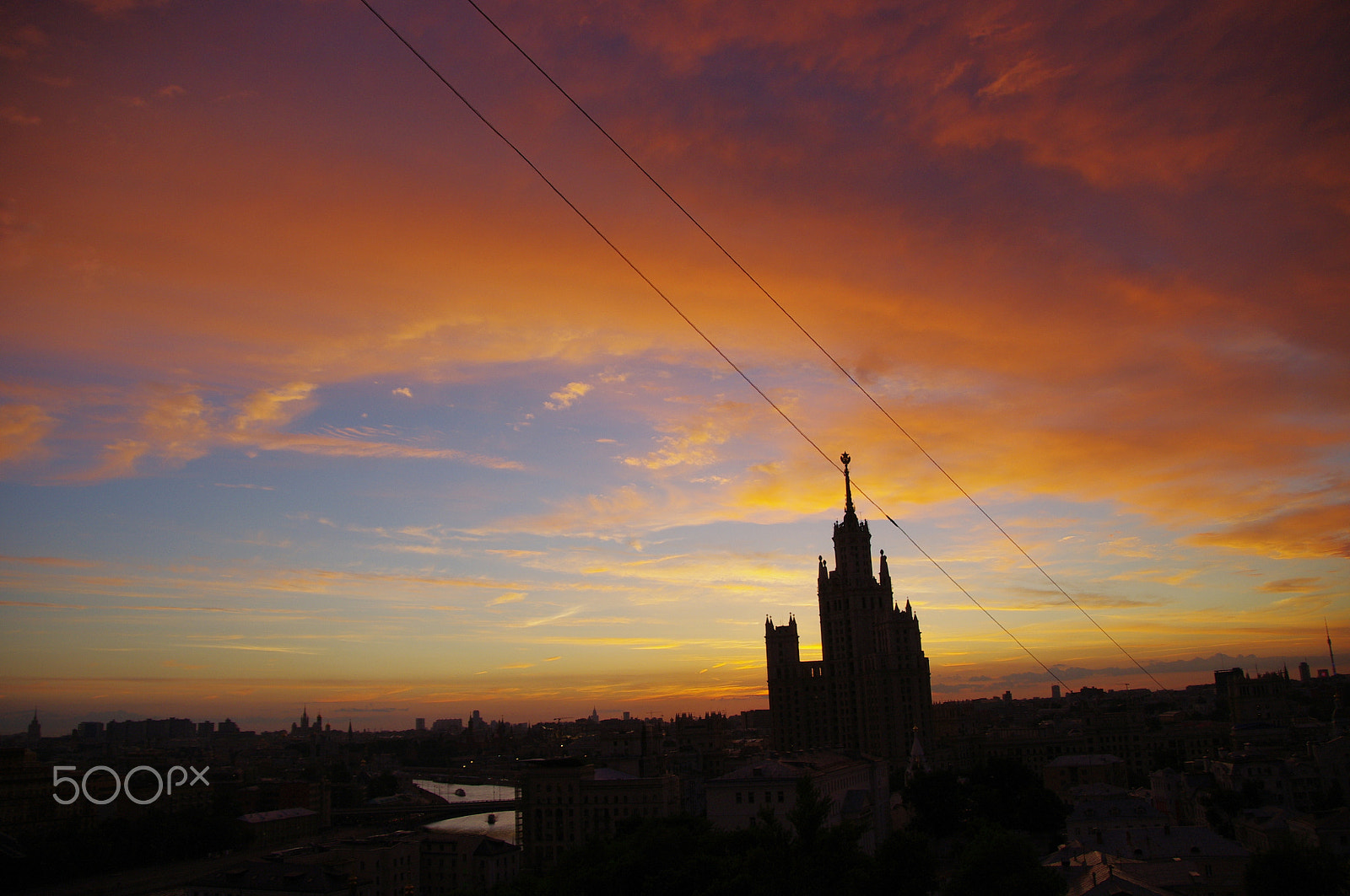 Pentax K-x sample photo. Orange sky 3 photography