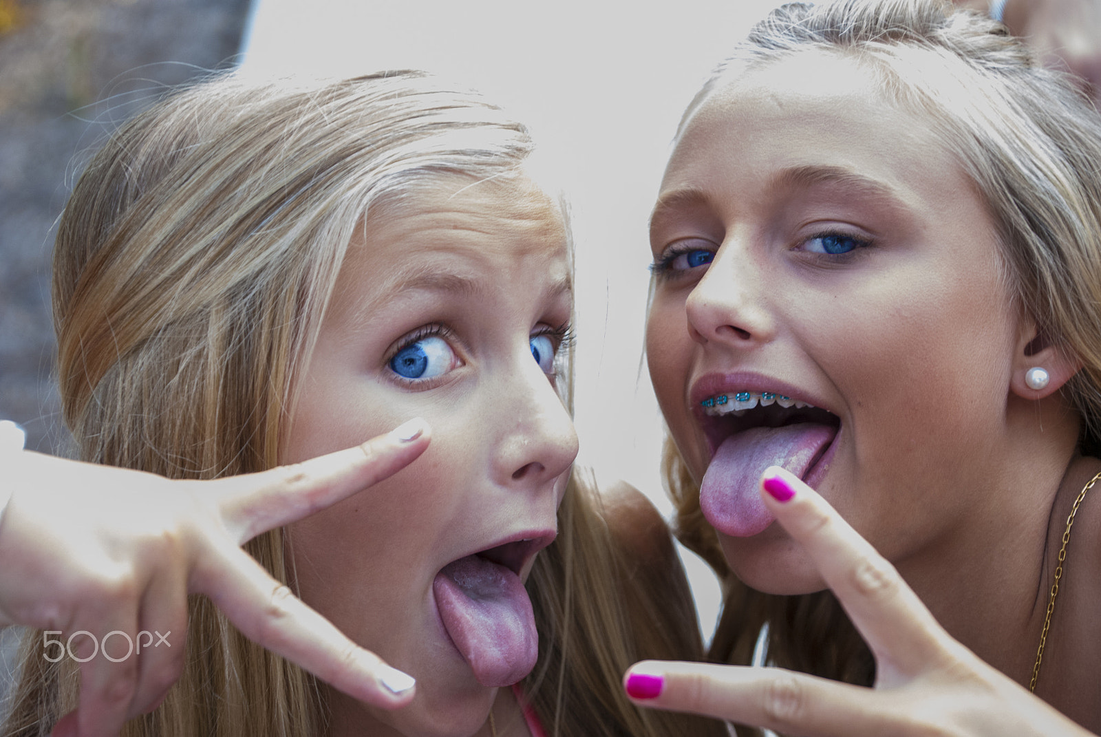Nikon D40X sample photo. Girls being girls photography
