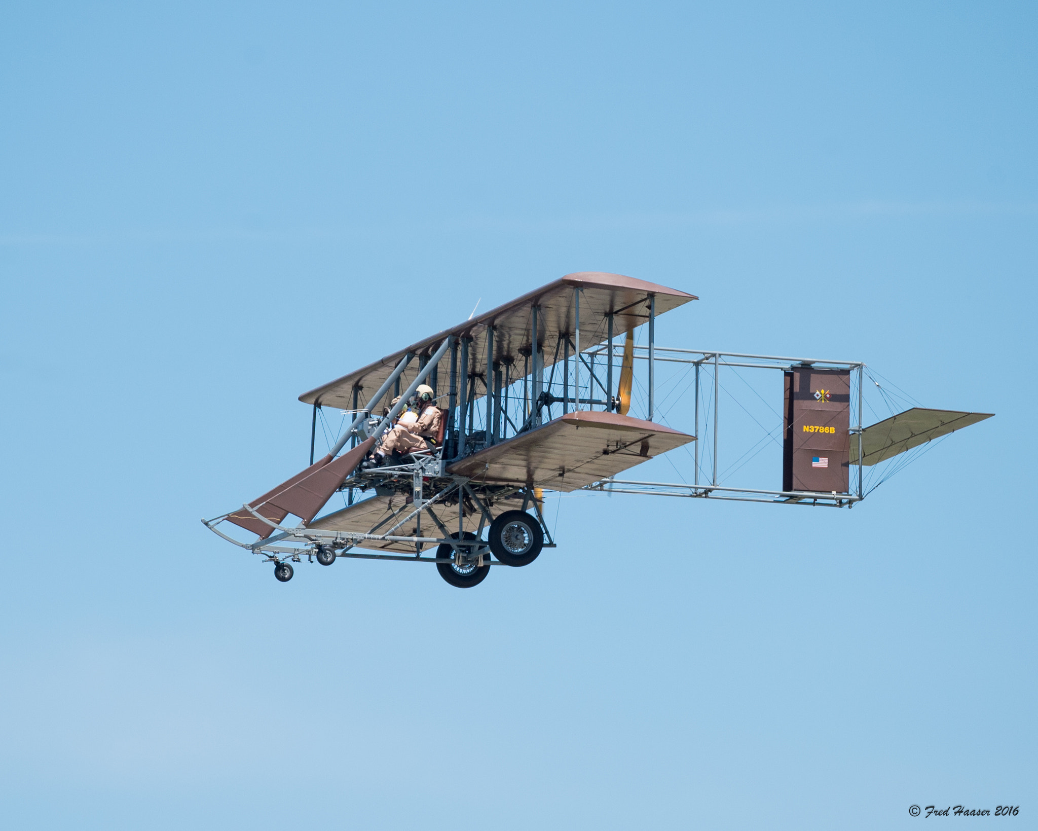 Nikon D4S + Tamron SP 150-600mm F5-6.3 Di VC USD sample photo. Recreated wright b flyer at 2016 air show photography