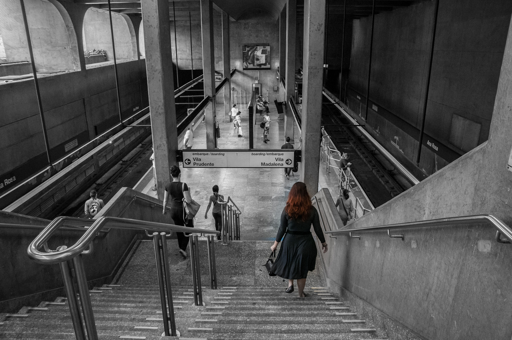 Nikon D300 + Sigma 18-50mm F2.8 EX DC Macro sample photo. Ana rosa metro station são paulo photography