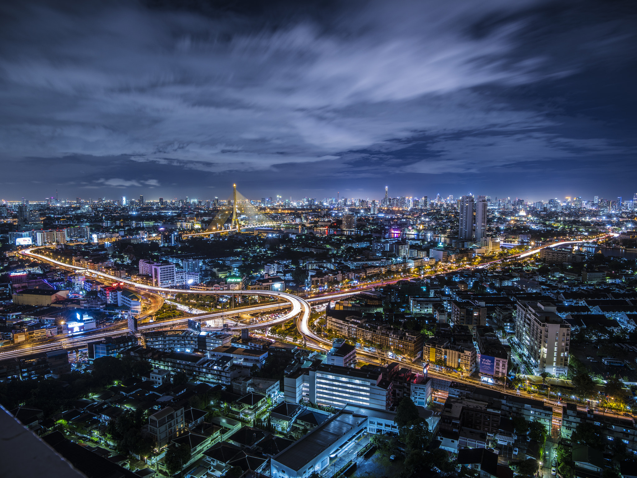 HD Pentax-DA645 28-45mm F4.5ED AW SR sample photo. Rama 8 bridge, bangkok, thailand photography