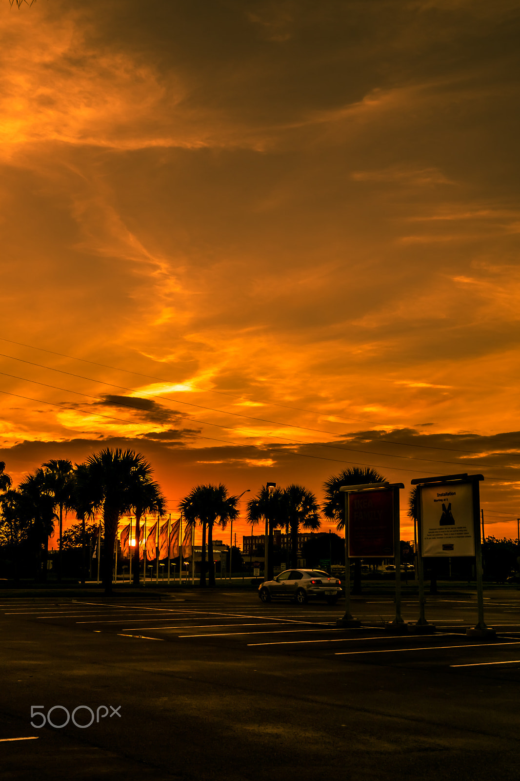 Sony DT 18-55mm F3.5-5.6 SAM II sample photo. Ikea sunset photography