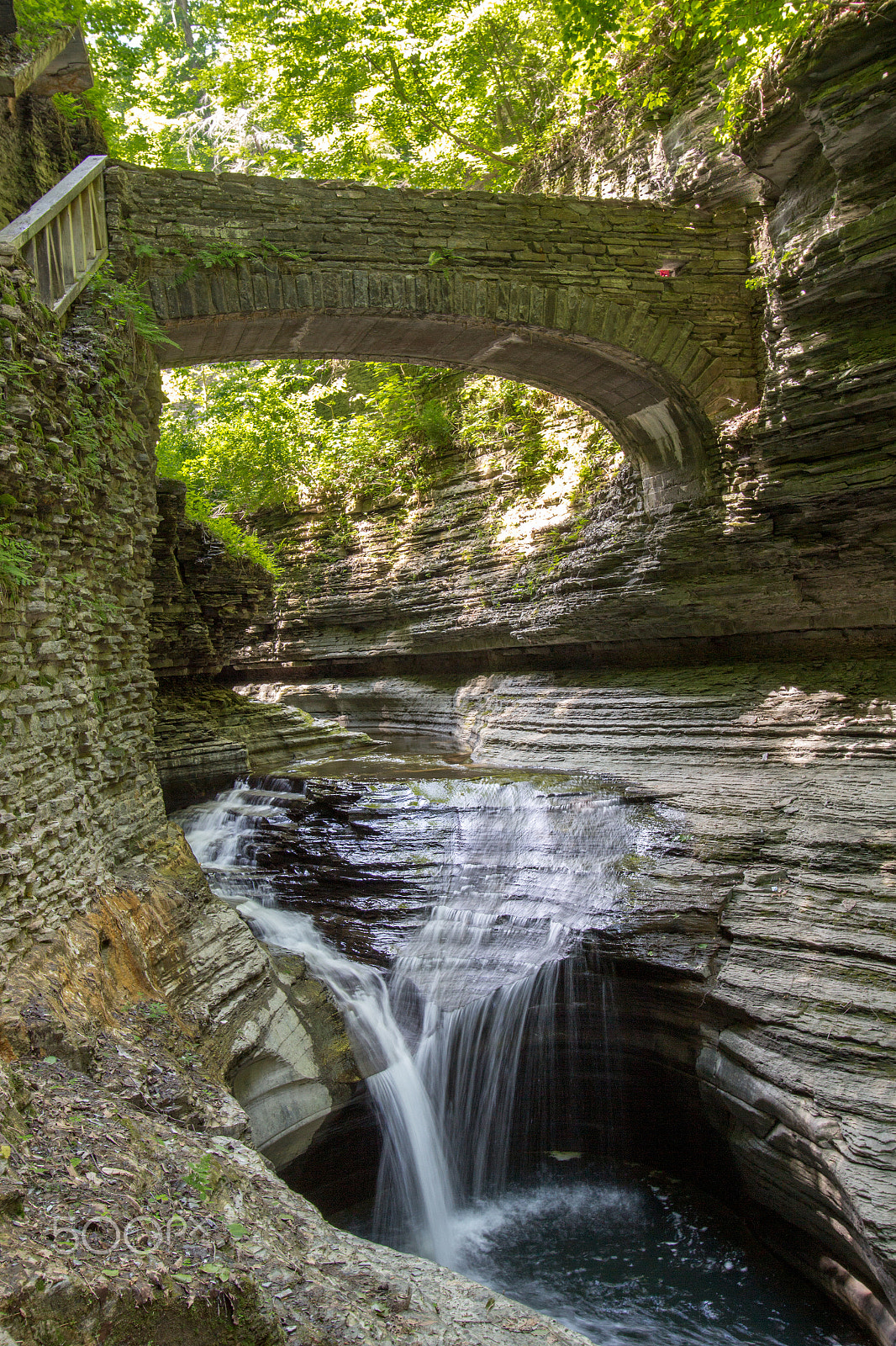 Canon EF-S 10-22mm F3.5-4.5 USM sample photo. Waterfall at watkins glen state park photography