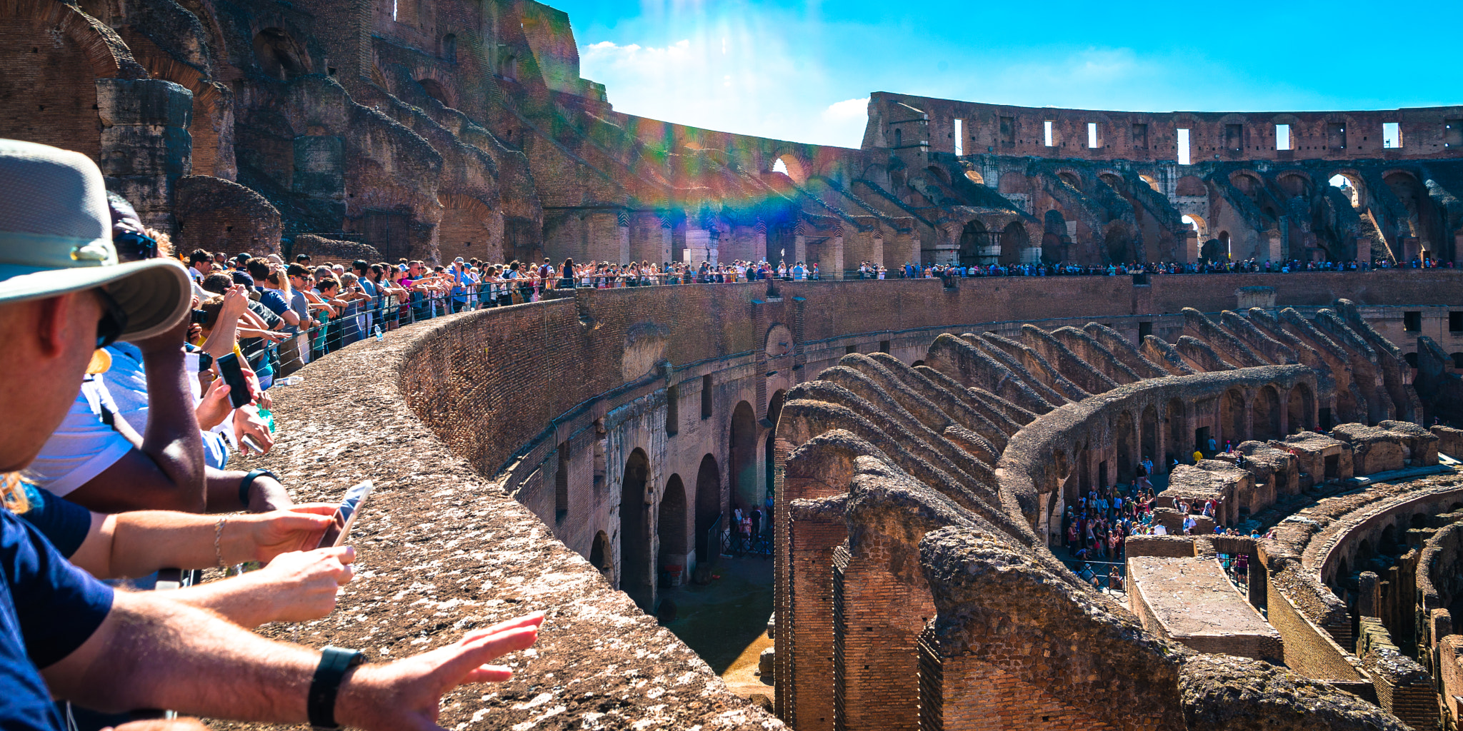 Nikon D610 + Tamron AF 28-75mm F2.8 XR Di LD Aspherical (IF) sample photo. Rome colosseum pano photography