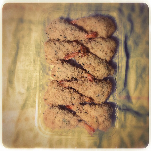 Hipstamatic 273 sample photo. Breaded prawns photography