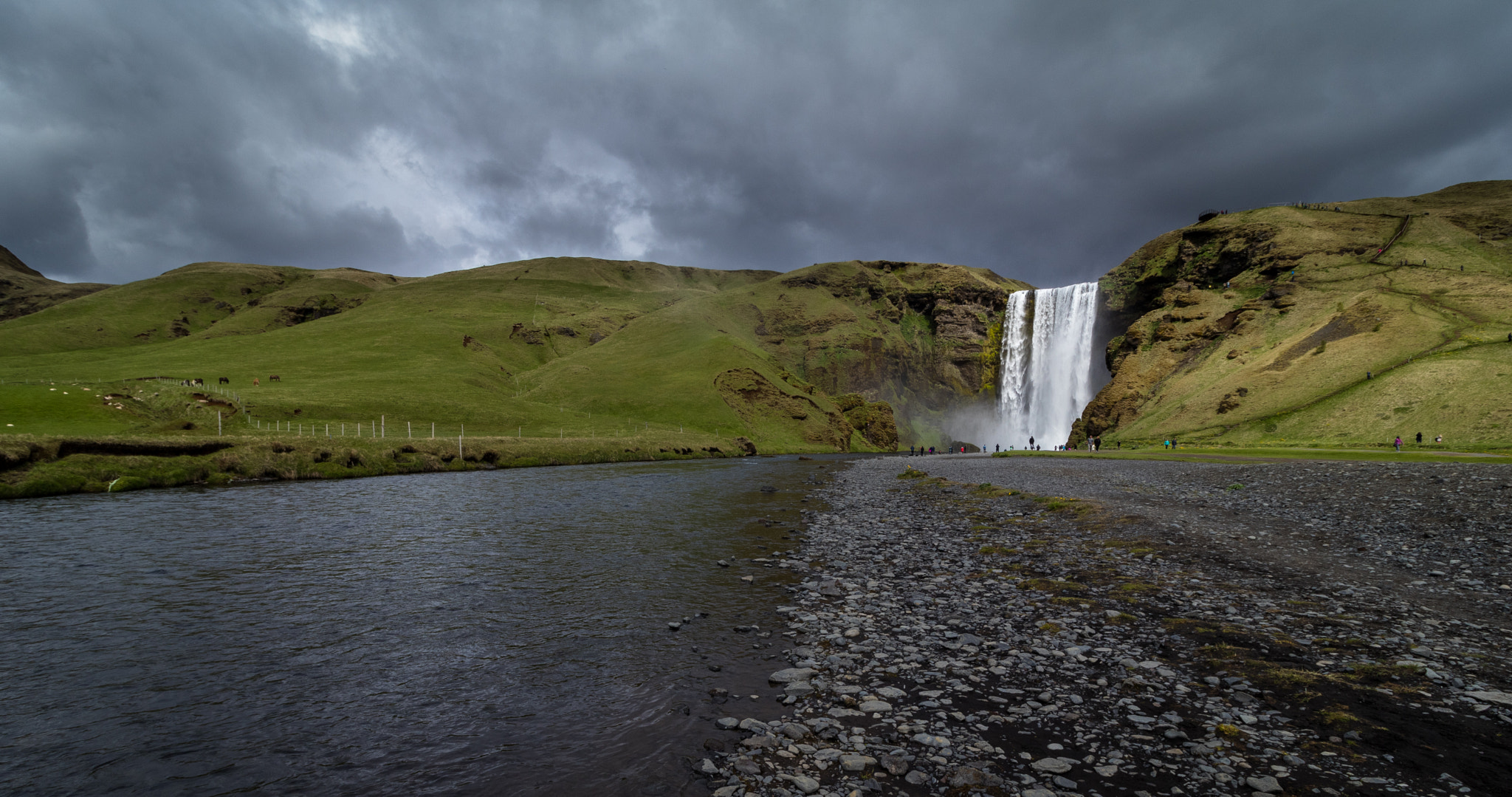Canon EF-S 10-18mm F4.5–5.6 IS STM sample photo. Clouds & sun - skógafoss photography