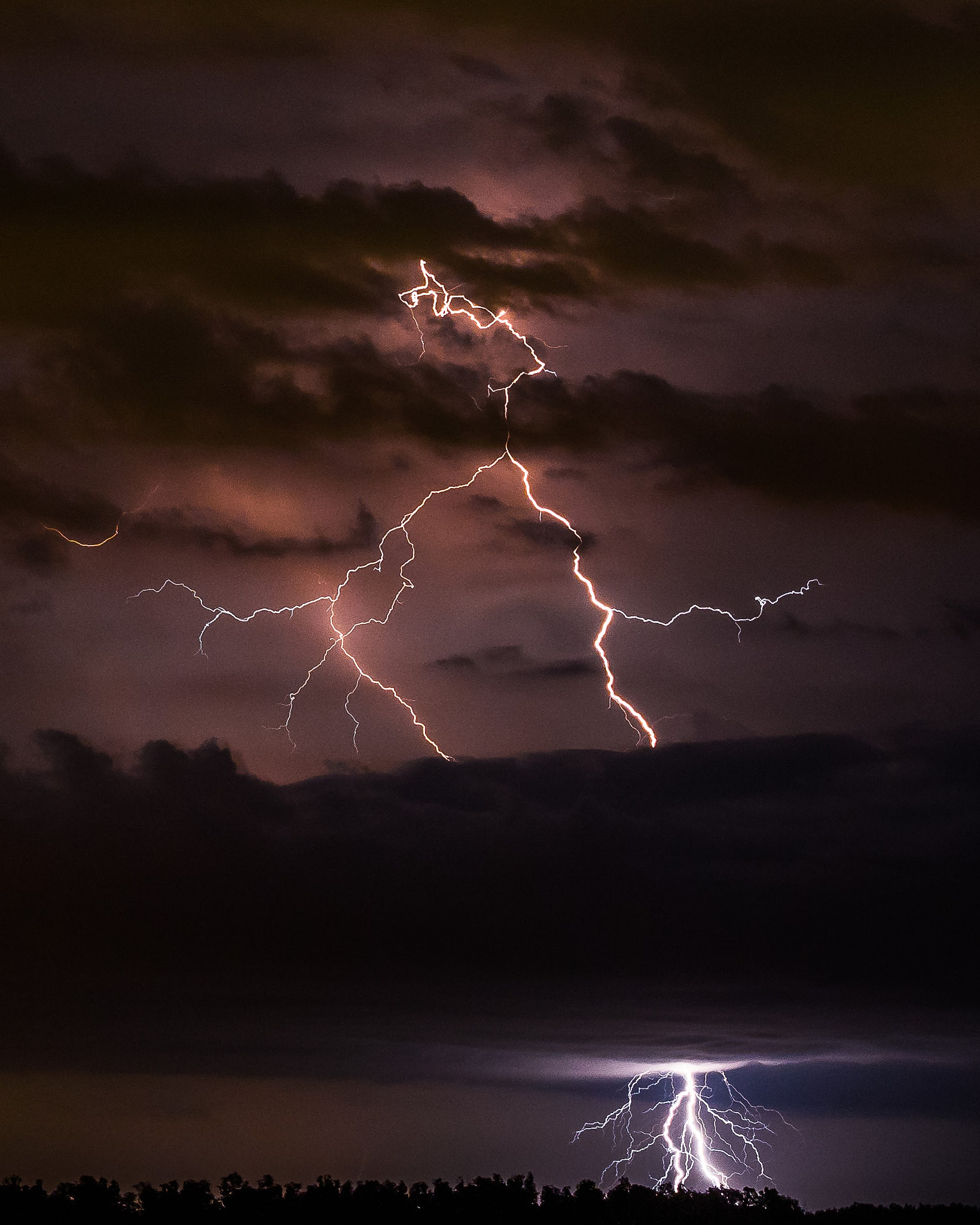 Canon EF 24-70mm F4L IS USM sample photo. Lightning storm photography