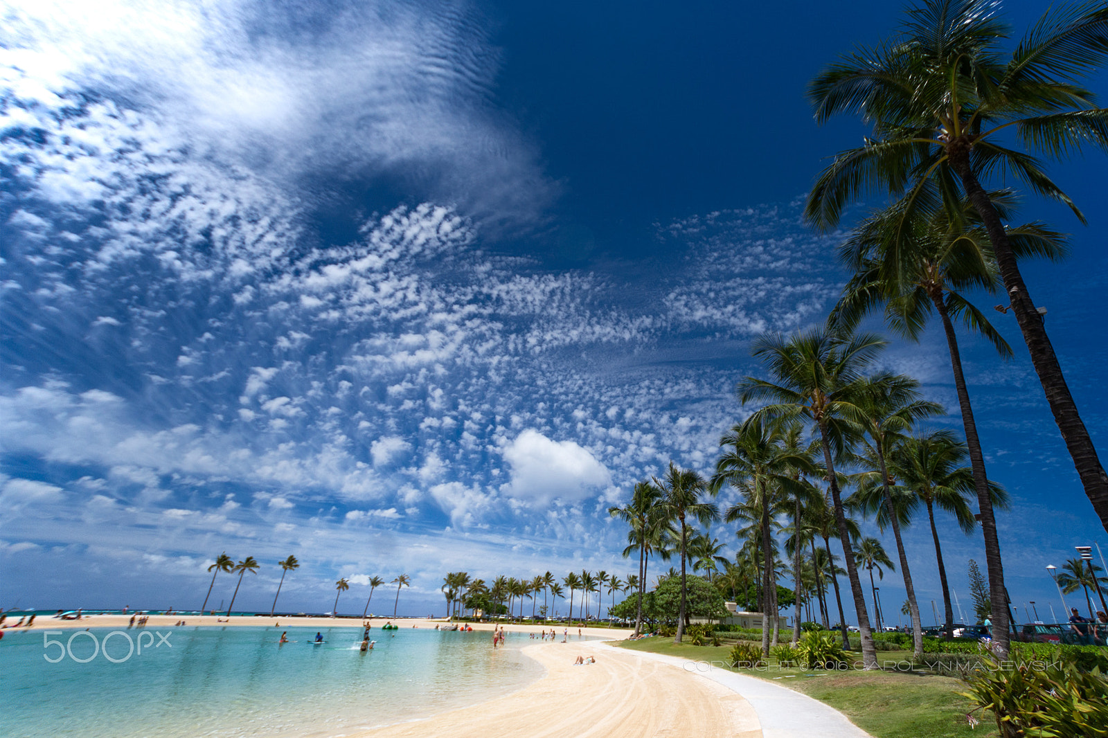 Sigma 10-20mm F4-5.6 EX DC HSM sample photo. Cloudscape over lagoon - waikiki photography