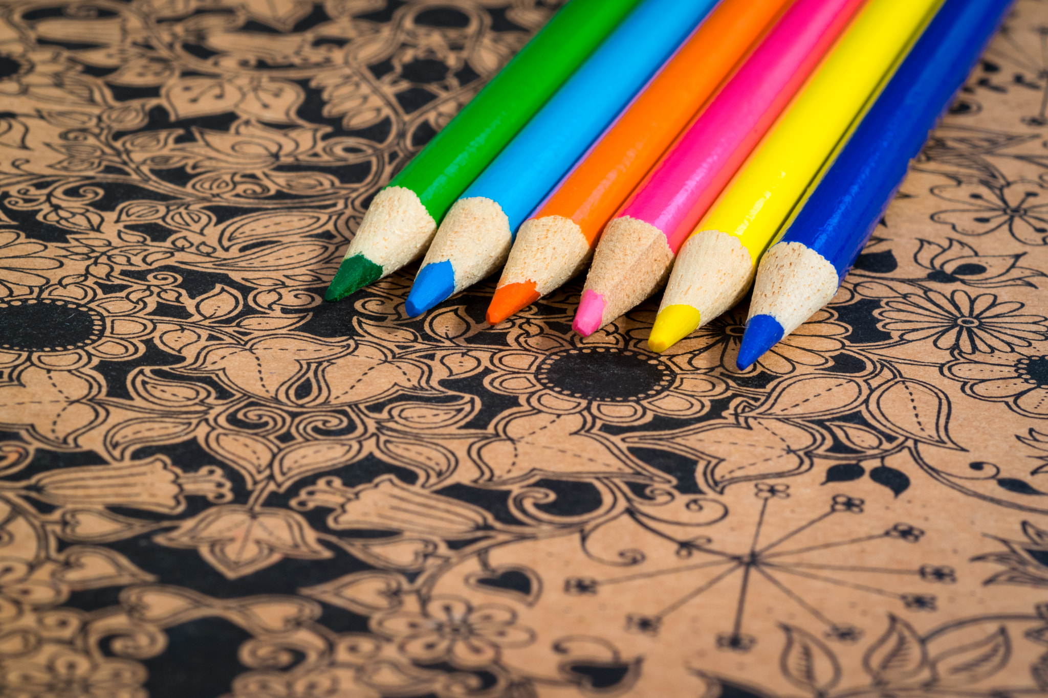 Nikon D5300 + Nikon AF Micro-Nikkor 60mm F2.8D sample photo. Coloring pencils photography