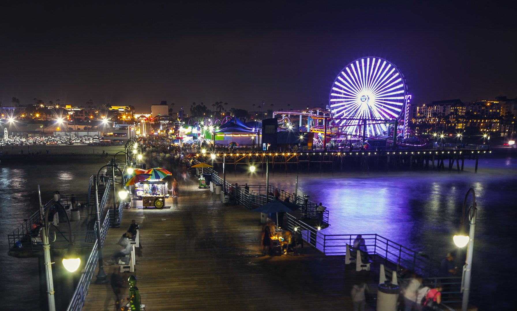 Canon TS-E 24.0mm f/3.5 L II sample photo. Santa monica pier photography