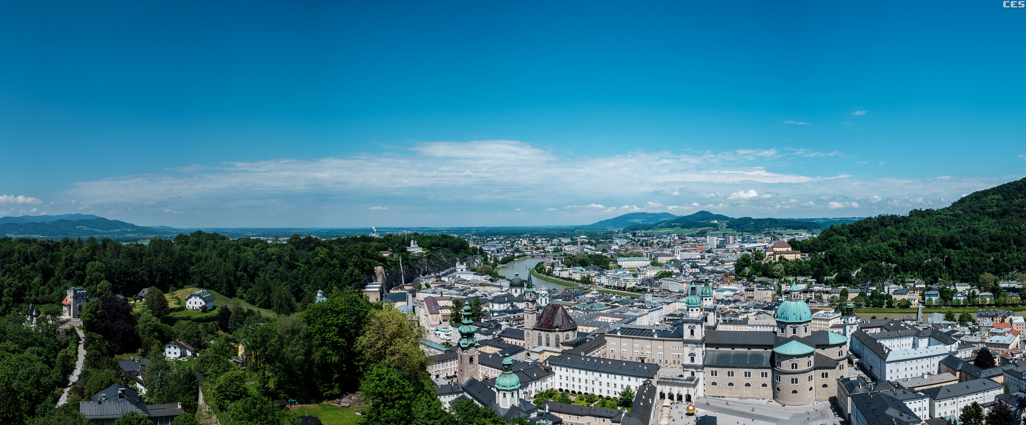 Fujifilm X-A2 + Fujifilm XF 18-55mm F2.8-4 R LM OIS sample photo. Salzburg panorama to north photography