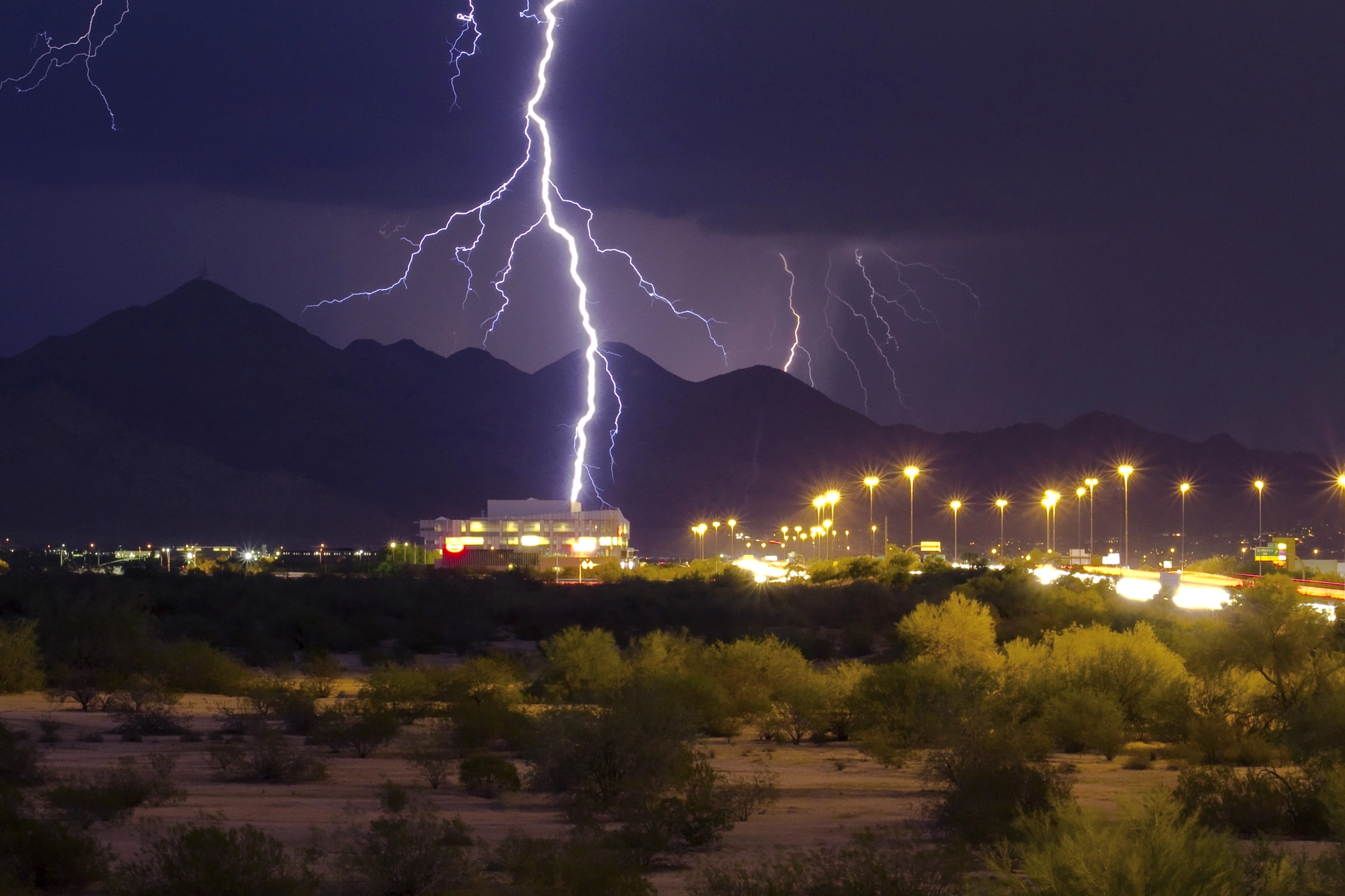 Canon EF 75-300mm f/4-5.6 USM sample photo. And the lightning strikes photography