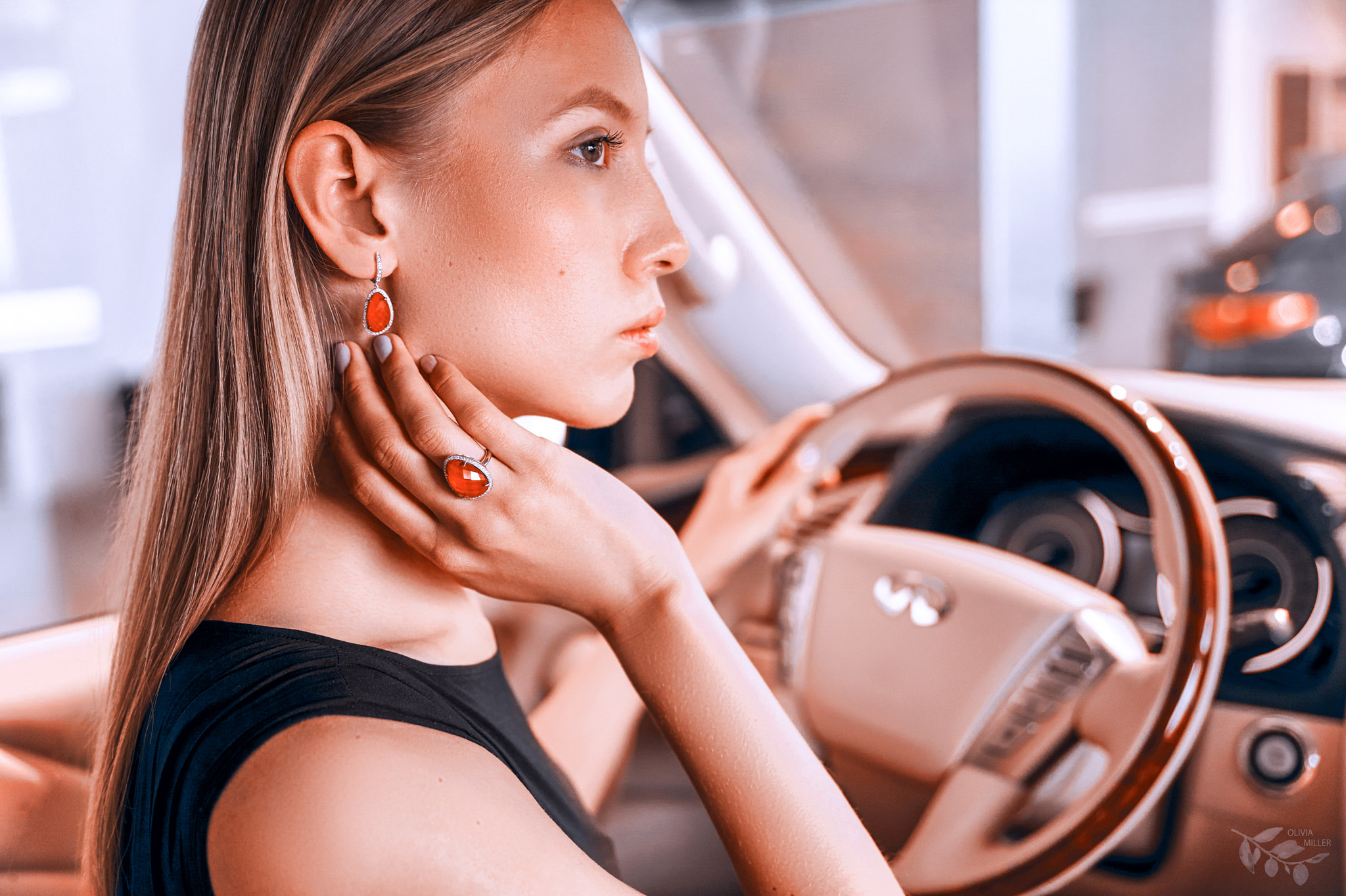 Sony a99 II + 28-75mm F2.8 SAM sample photo. Woman in car photography