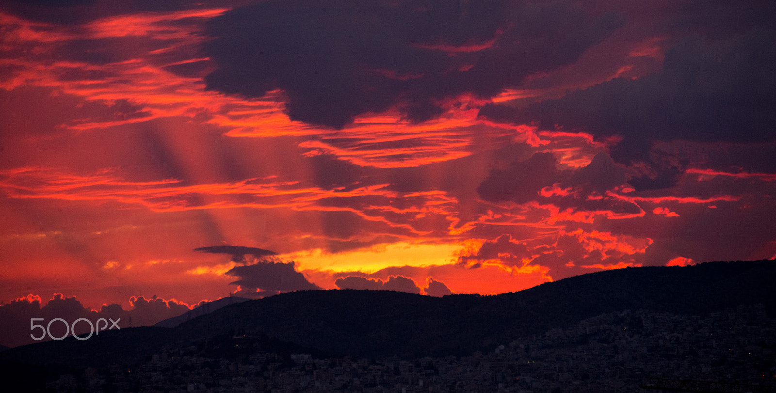 Sigma 18-200mm F3.5-6.3 II DC OS HSM sample photo. The gods' sunset in athens photography