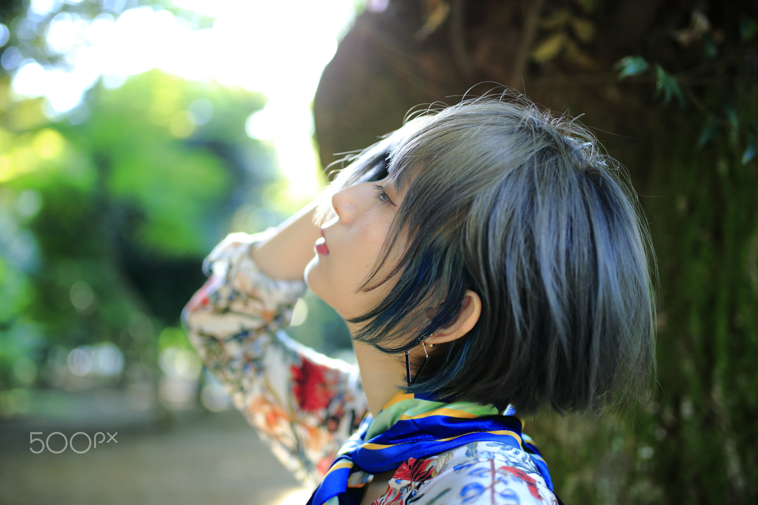 Sigma 35mm F1.4 DG HSM Art sample photo. Blue hair photography