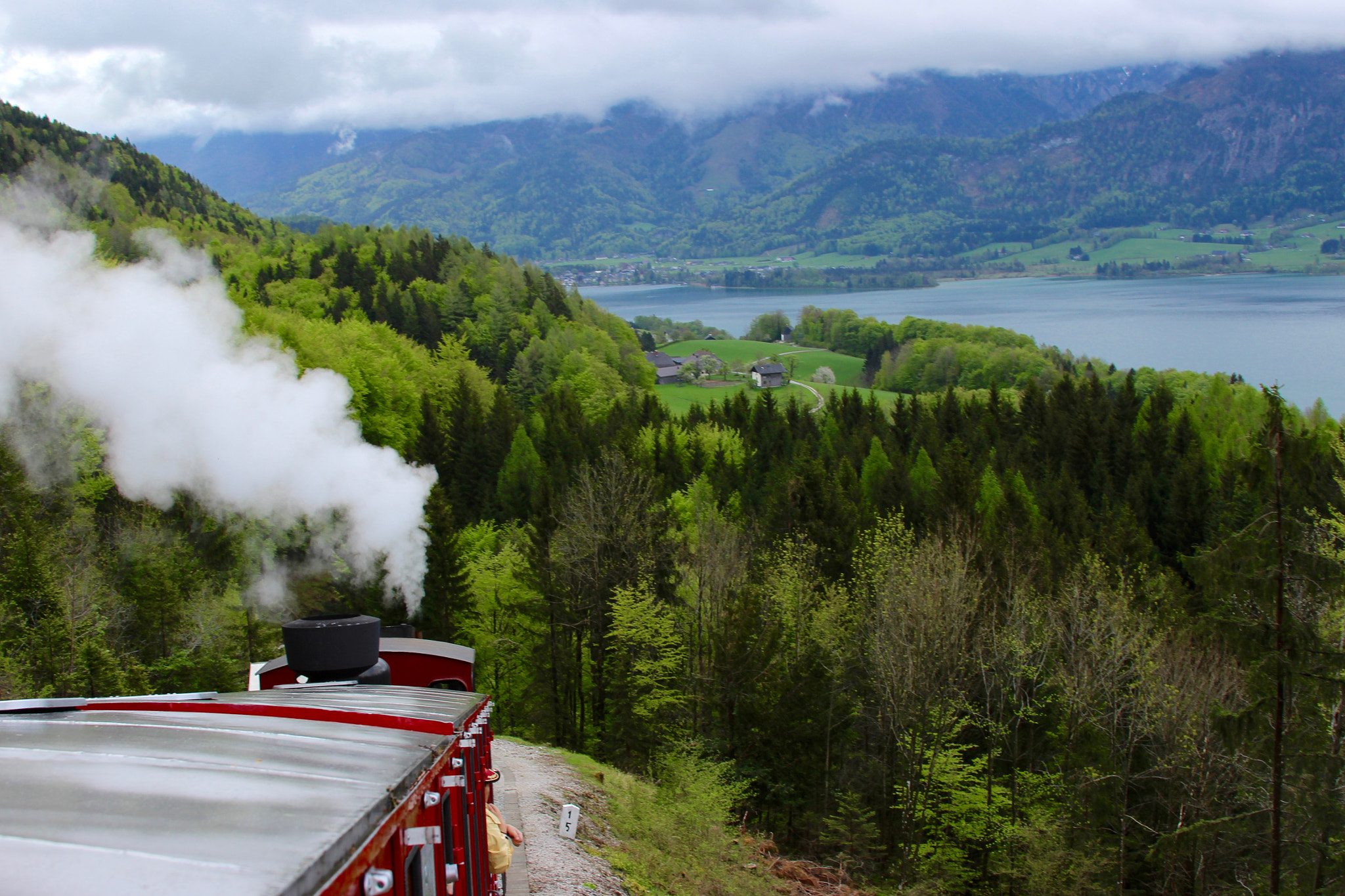 Canon EF 28-135mm F3.5-5.6 IS USM sample photo. Train to schafberg photography