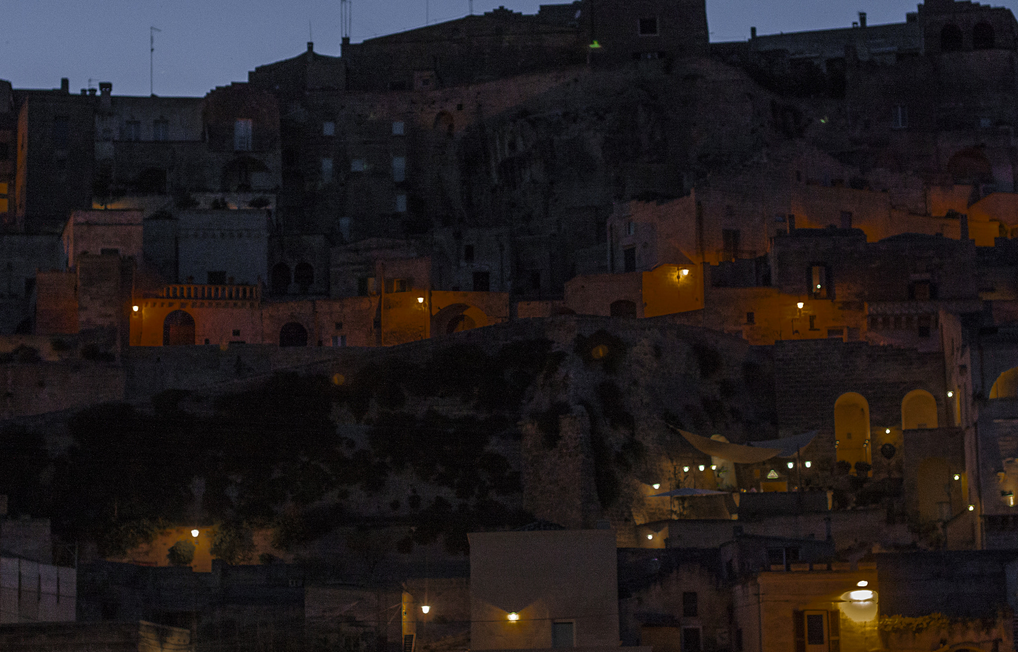 Sigma 50mm F1.4 EX DG HSM sample photo. Matera by night photography