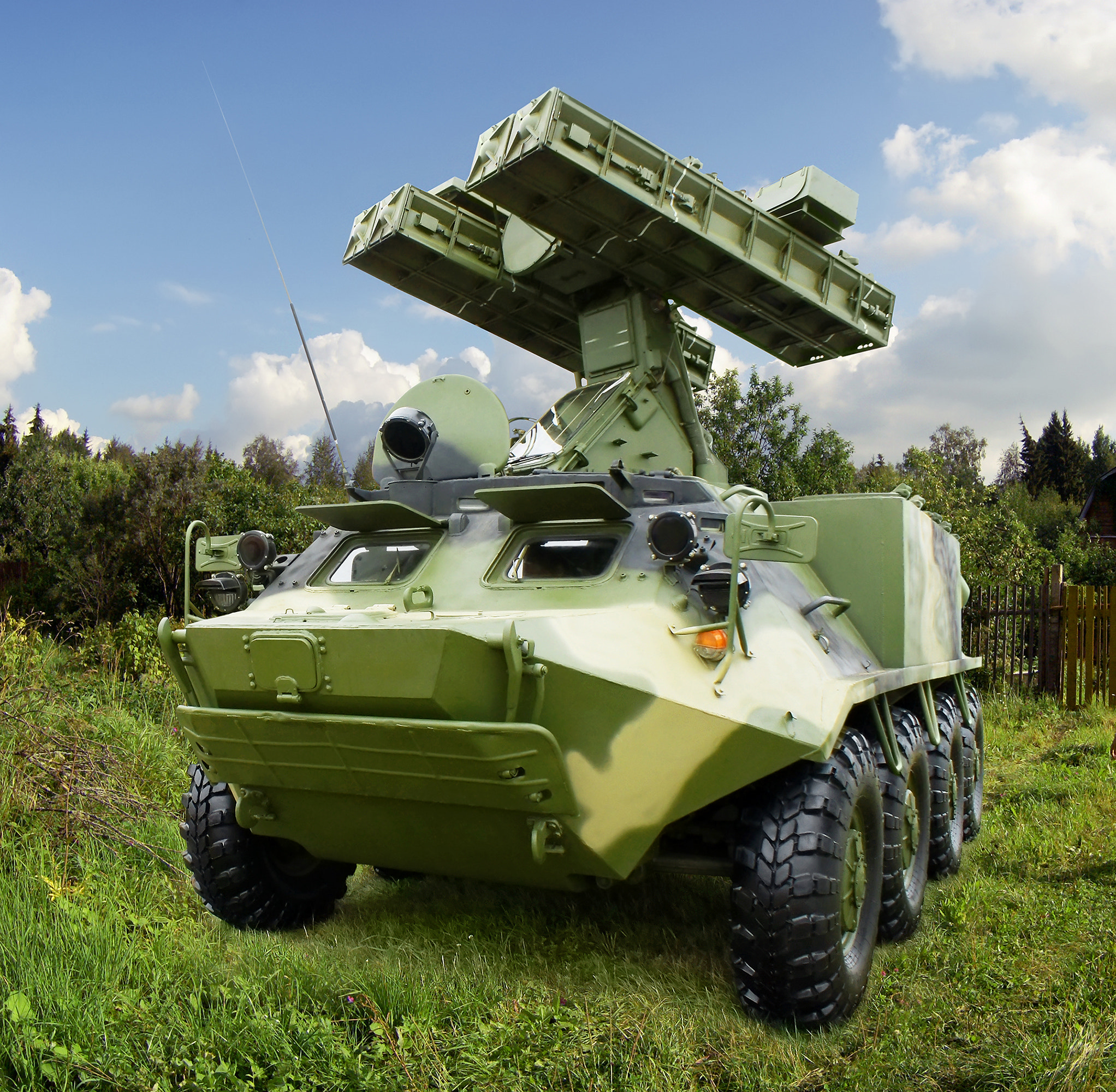 9A35-combat vehicle with four missiles 9M37 air defense missile system 9K35 Strela-10,...