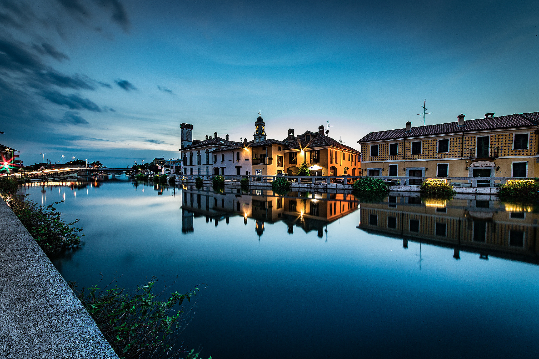 Canon EOS-1D X + Sigma 12-24mm F4.5-5.6 II DG HSM sample photo. Gaggiano lato ovest sul naviglio photography