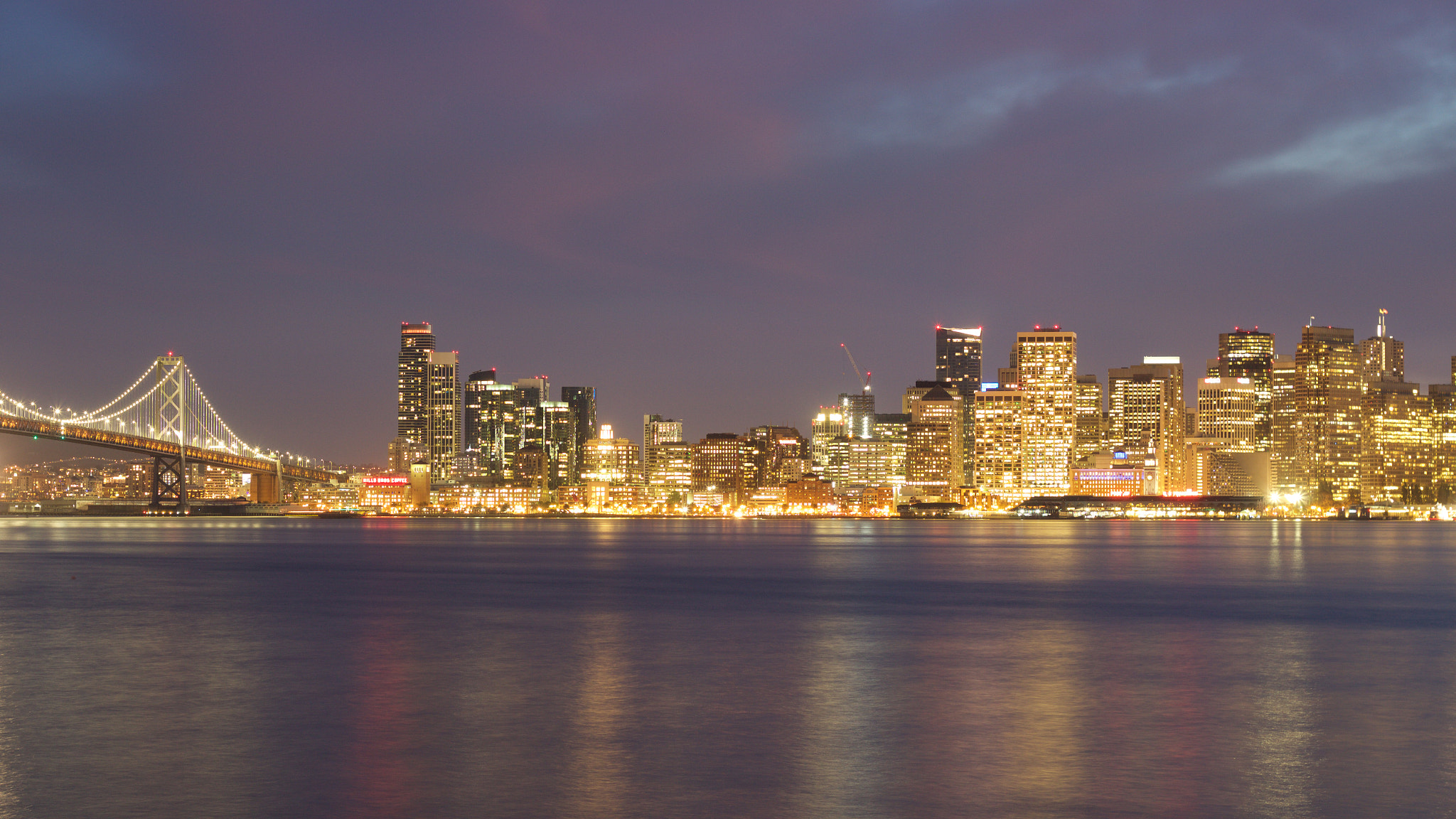 Canon EOS M + Canon EF 50mm F1.8 II sample photo. San francisco by night photography