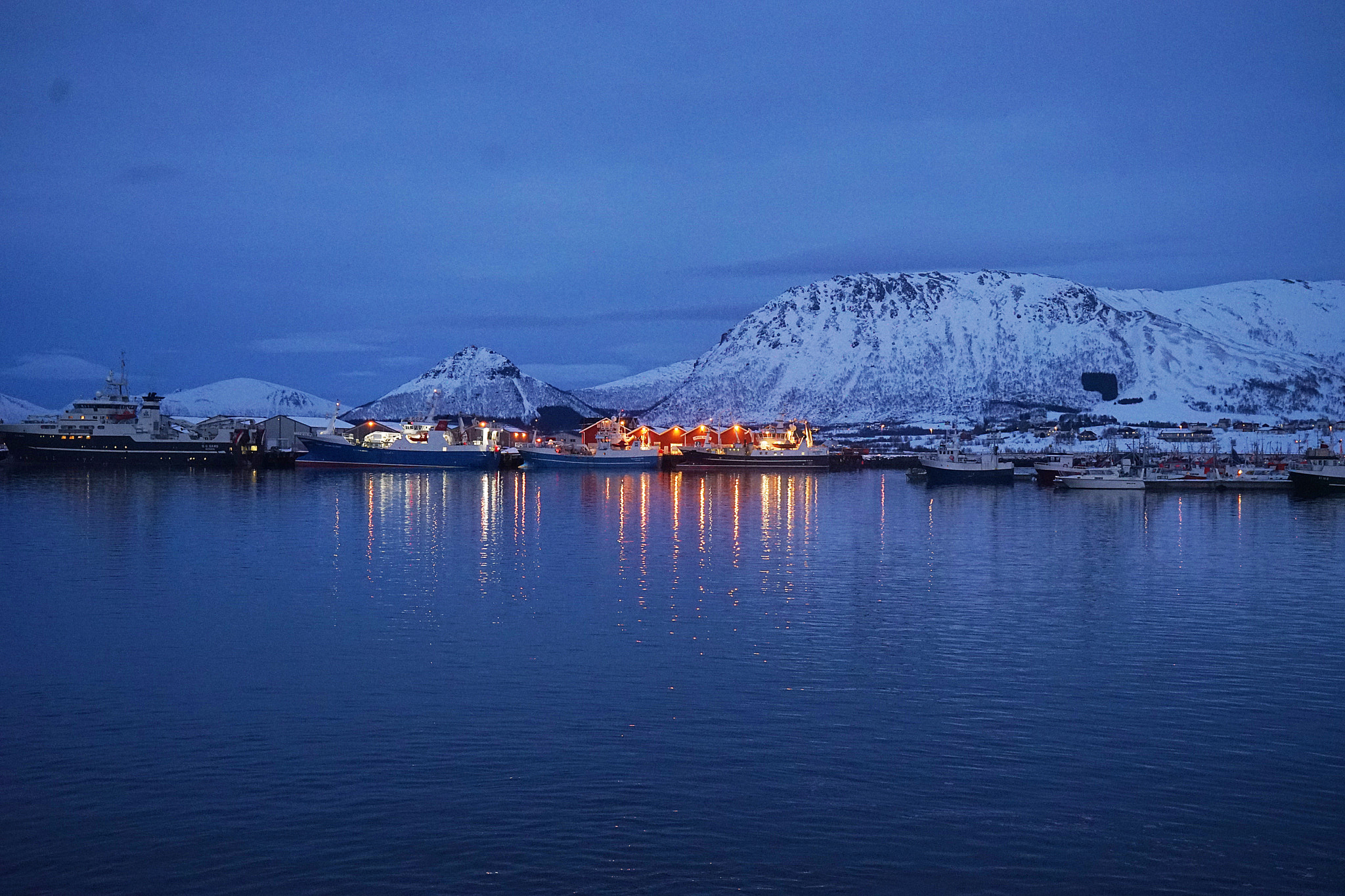 Sony a7 + Sony Vario Tessar T* FE 24-70mm F4 ZA OSS sample photo. Early morning at myre fiskemottak photography