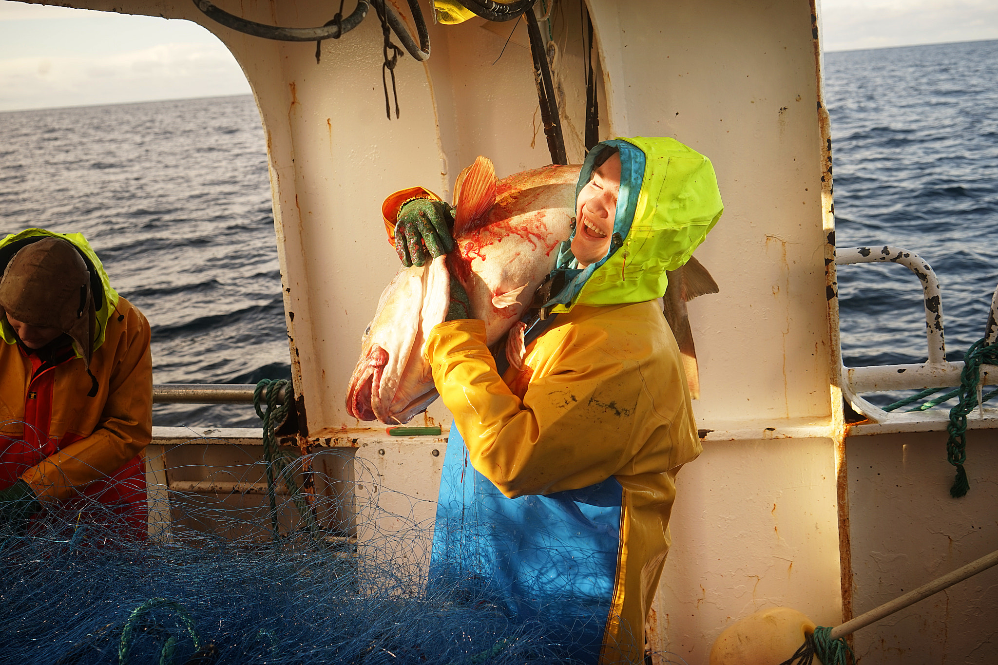 Sony a7 + Sony Vario Tessar T* FE 24-70mm F4 ZA OSS sample photo. Young fisherman captures the biggest cod ever photography