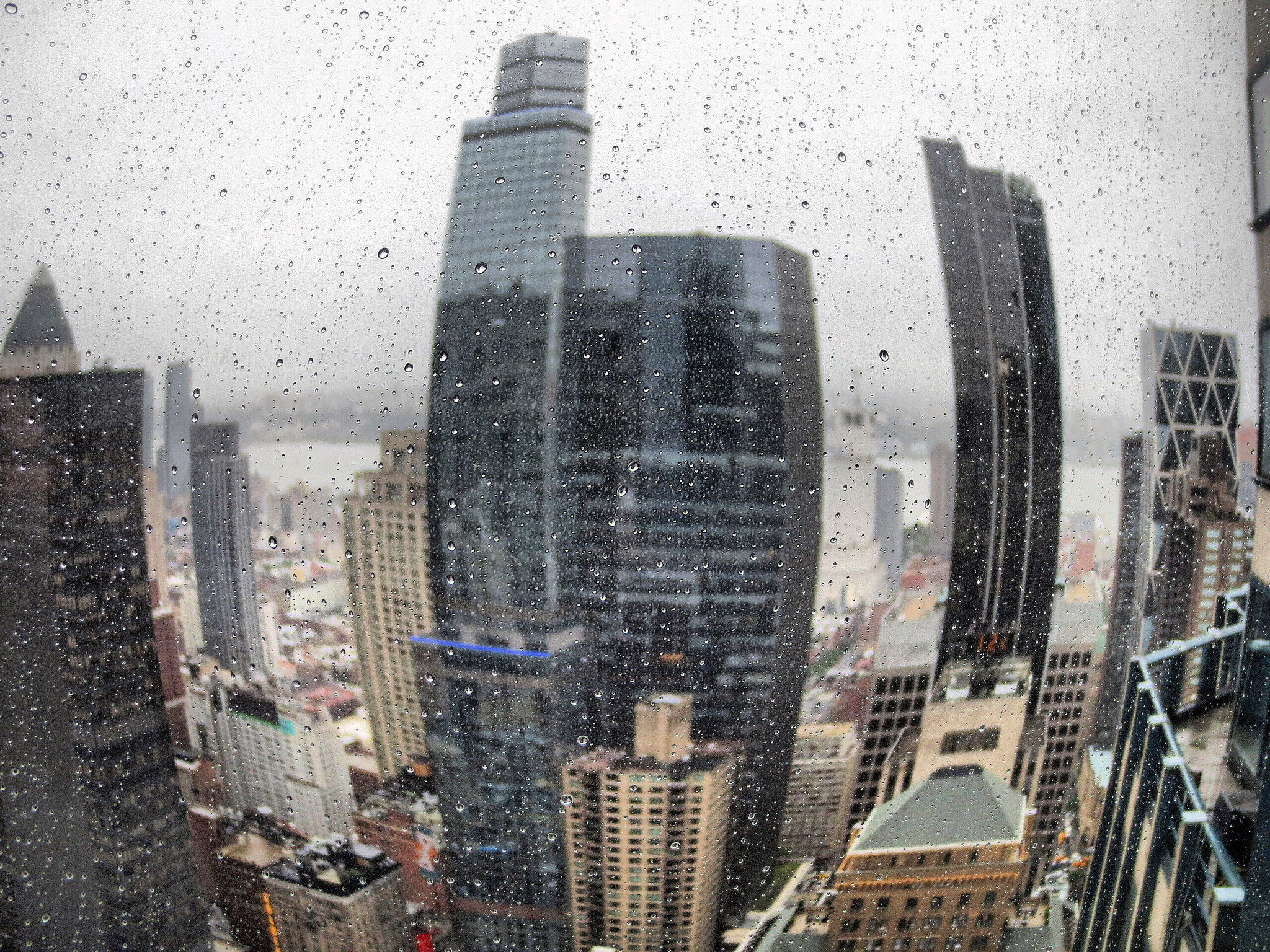 Canon POWERSHOT ELPH 320 HS sample photo. Fish eye view from our window, nyc photography