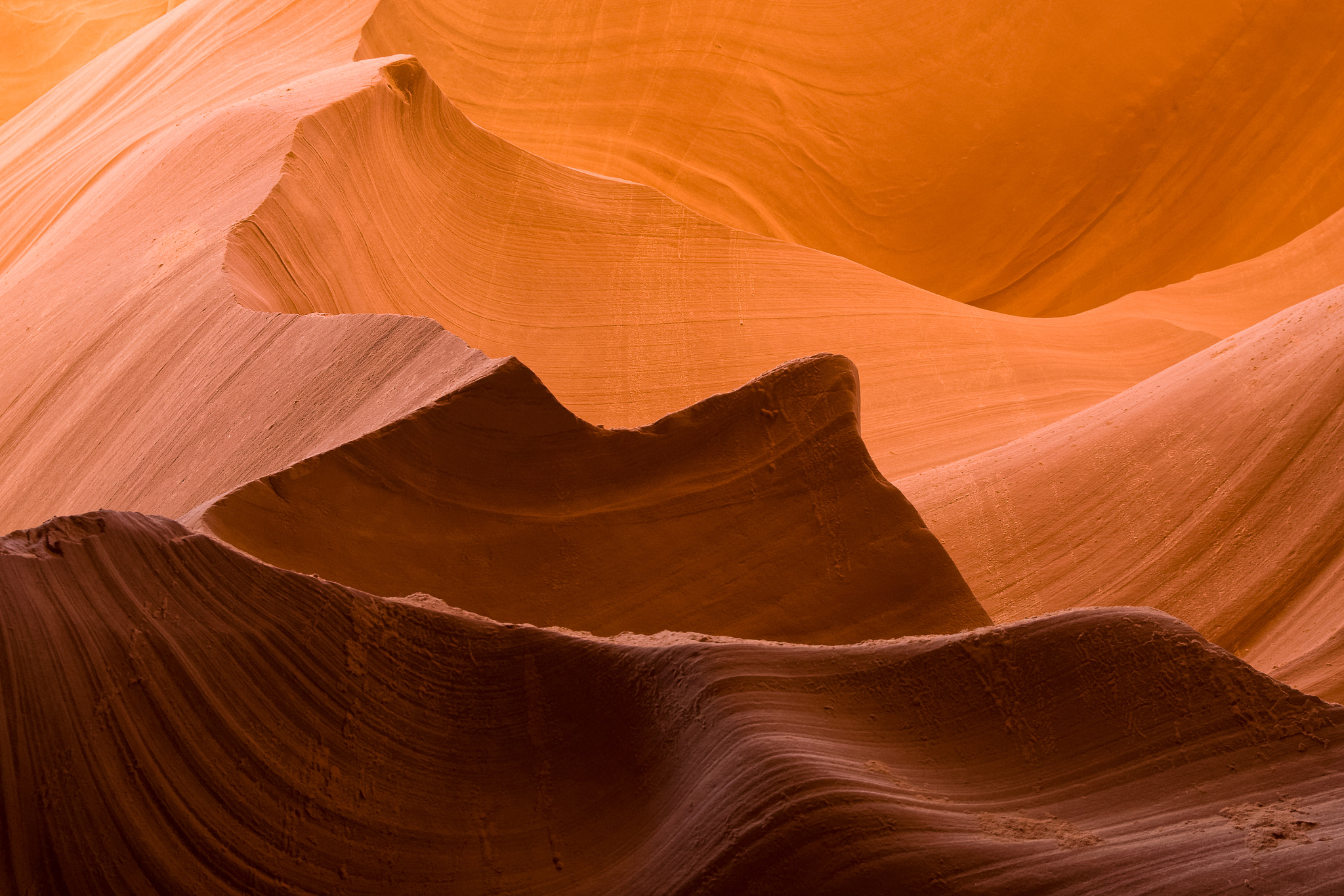 Sony a6000 + Canon EF-S 17-55mm F2.8 IS USM sample photo. Lower antelope canyon fine art - colored waves 1 photography