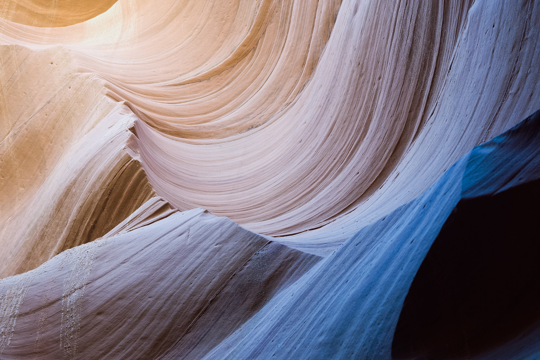 Sony a6000 + Canon EF-S 17-55mm F2.8 IS USM sample photo. Lower antelope canyon fine art - colored waves 2 photography