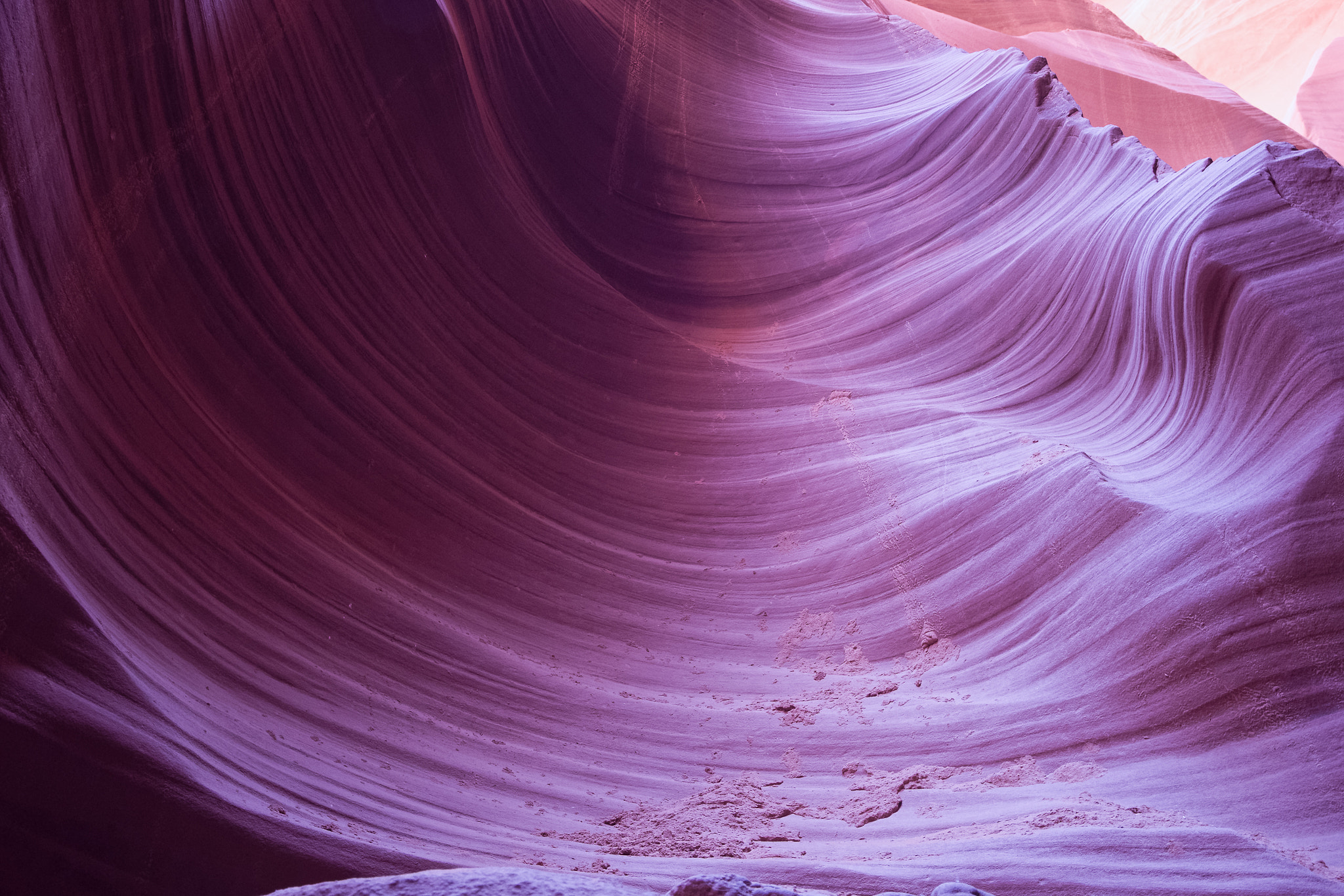 Sony a6000 + Canon EF-S 17-55mm F2.8 IS USM sample photo. Lower antelope canyon fine art - colored waves 3 photography