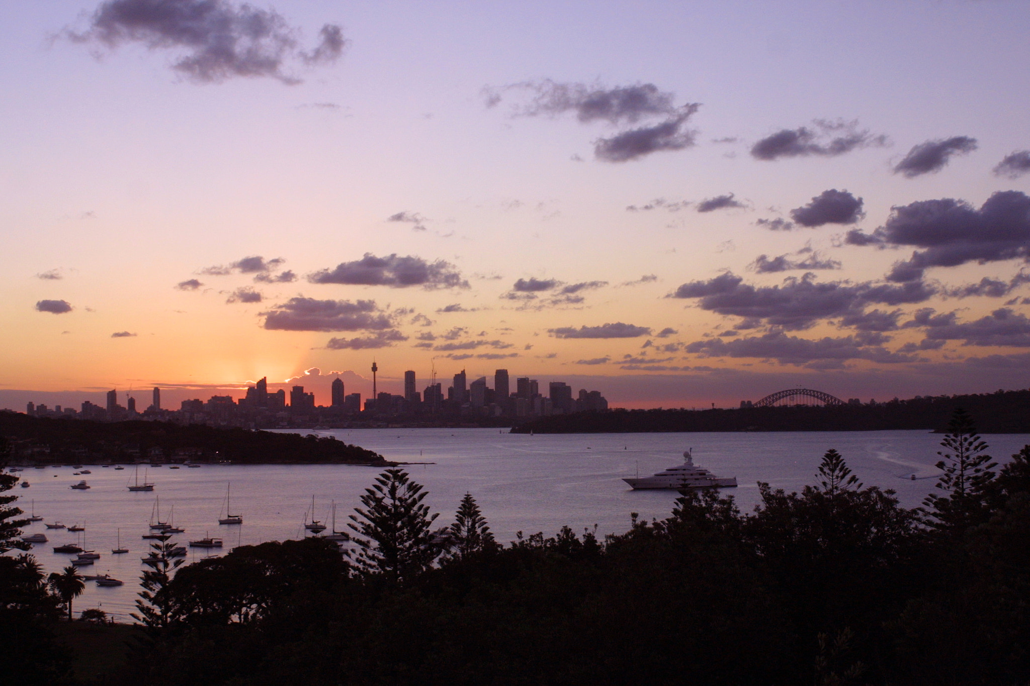 Canon EOS D30 sample photo. Sydney harbour from the gap photography