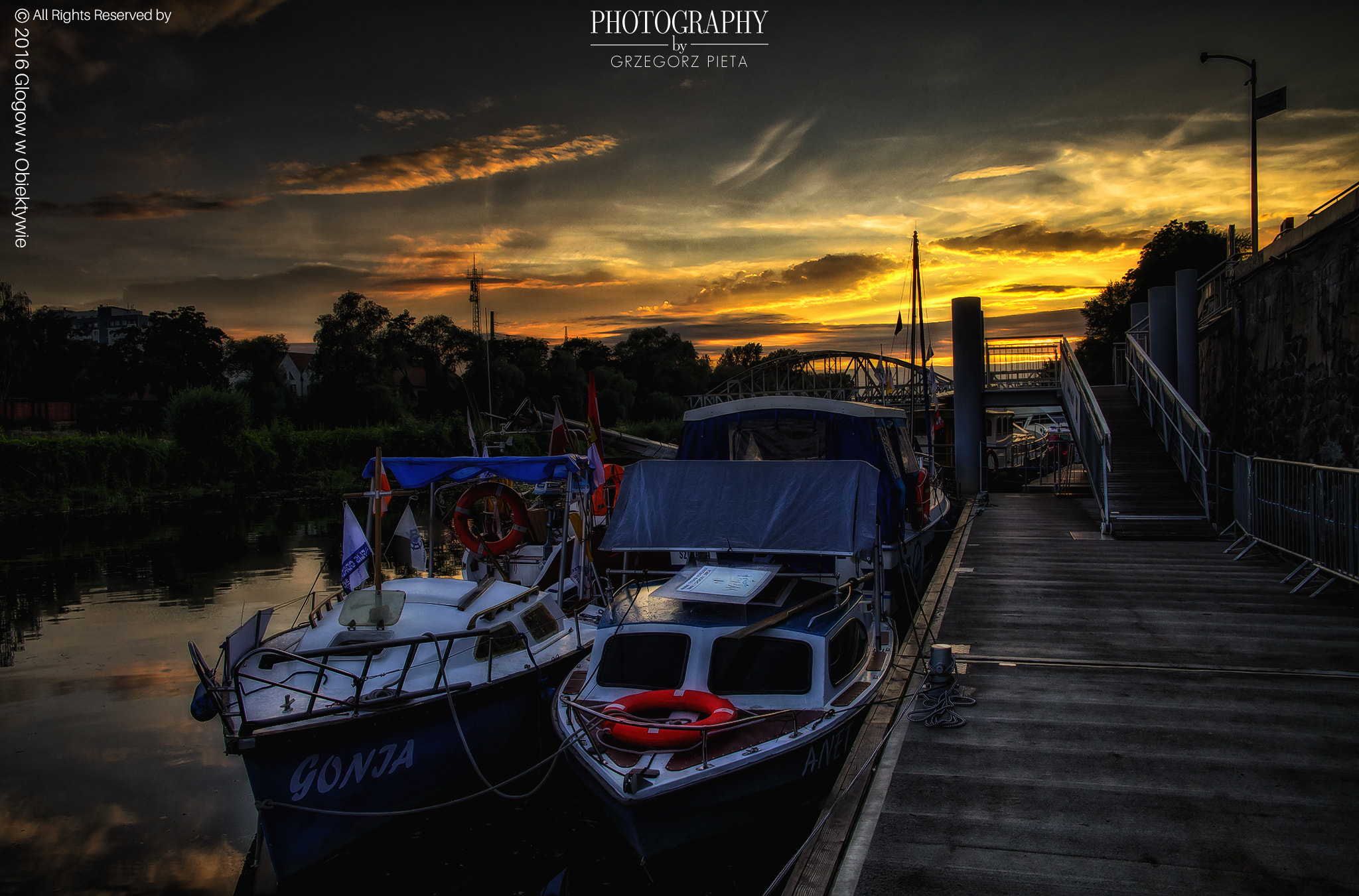 Canon EF 24-85mm F3.5-4.5 USM sample photo. River port - glogow, poland photography