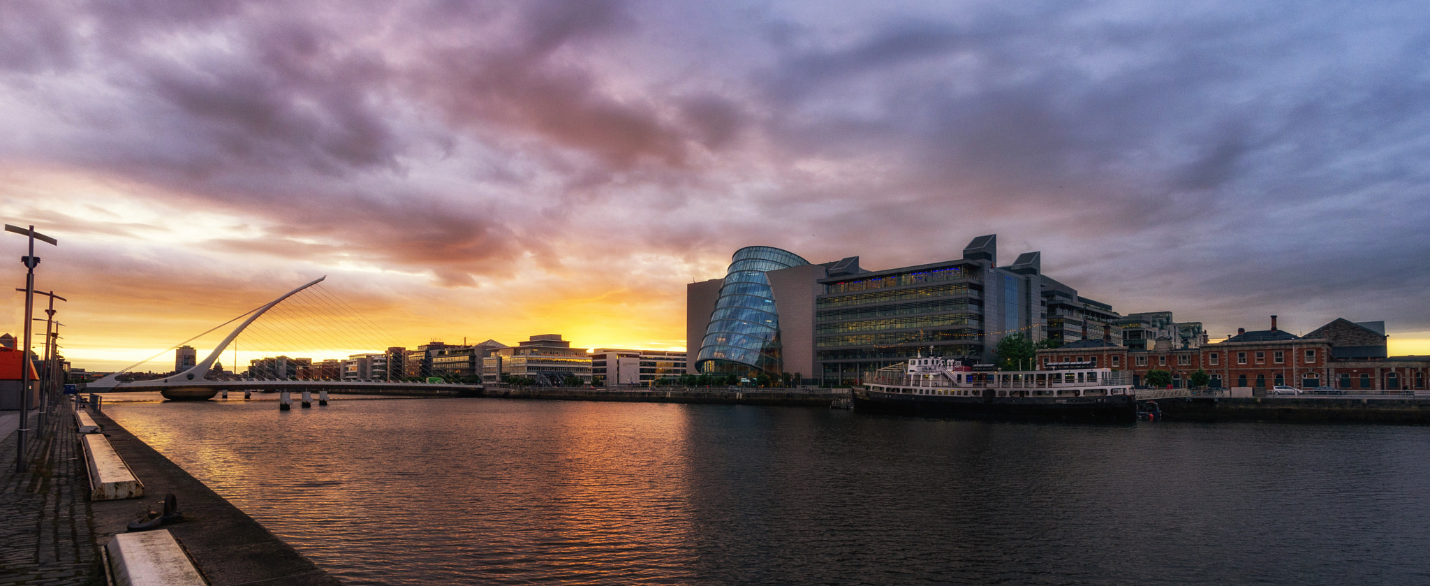 Pentax K-5 sample photo. Burning sky over dublin photography