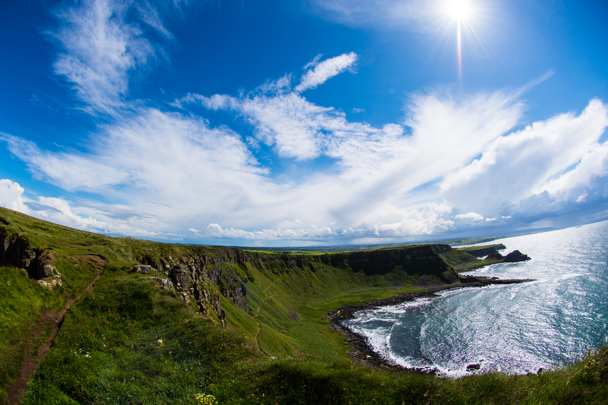 Nikon AF DX Fisheye-Nikkor 10.5mm F2.8G ED sample photo. Beauty and conflict in northern ireland photography